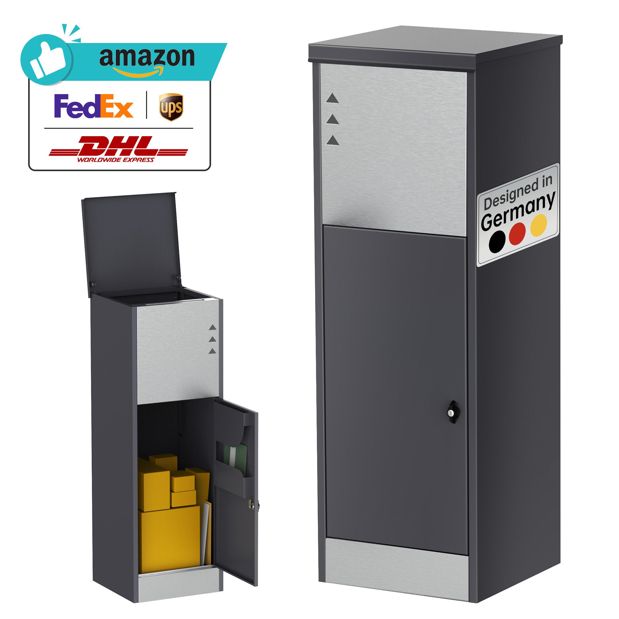 ONDIS24 Paketbox Postbox Briefkasten für Pakete und Briefe mit Paketsafe, E günstig online kaufen