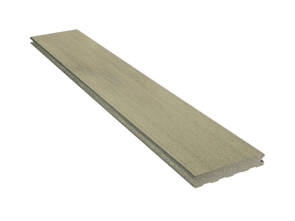 Silvadec Terrassendielen Terrassendiele WPC Emotion Taiga Grau Massivprofil, BxL: je 13.8x400 cm, 23 mm Stärke