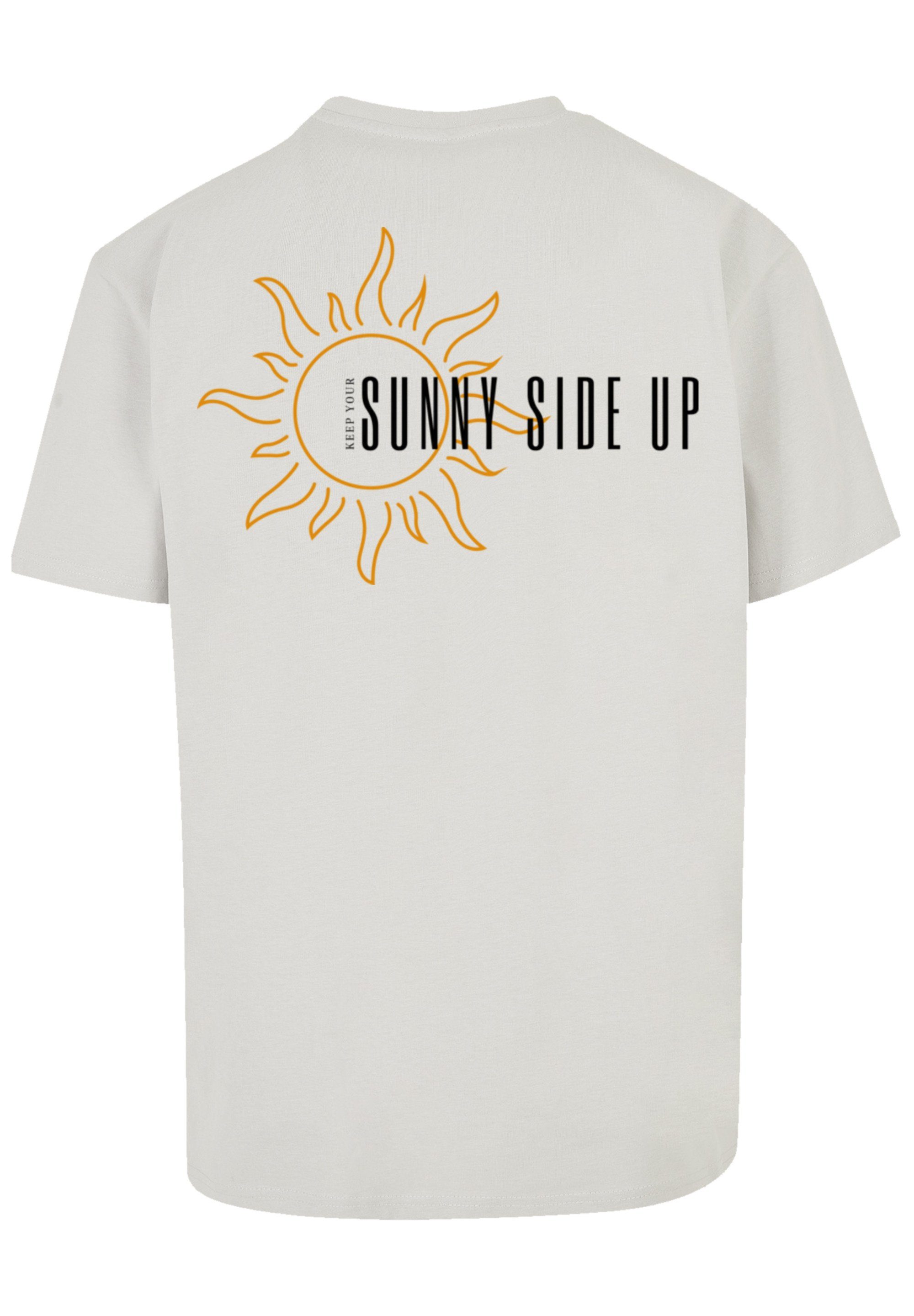 up Sunny side F4NT4STIC T-Shirt lightasphalt Print