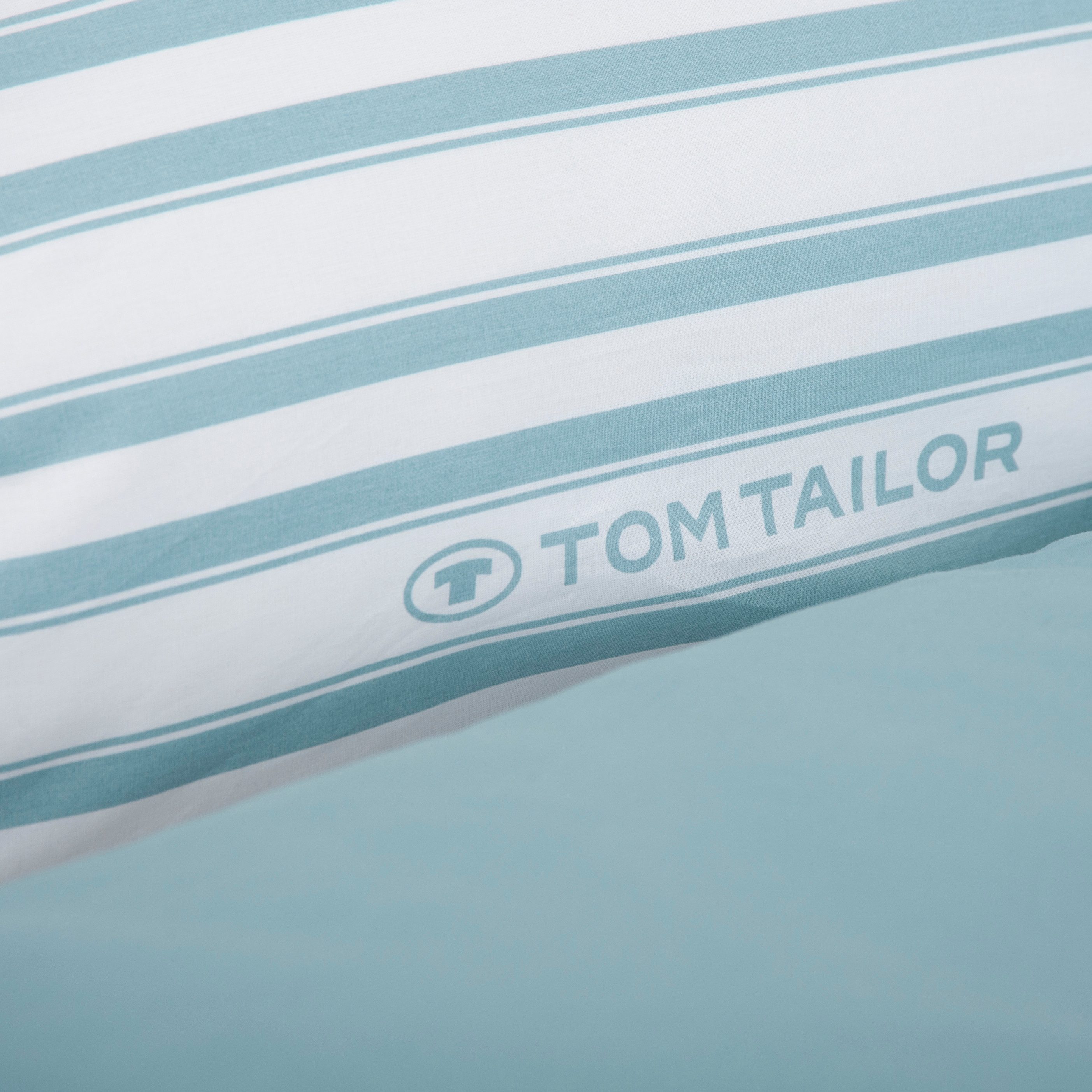 MTOnlinehandel Wendebettwäsche Tom Tailor Renforcé in 135x200+80x80 cm, Scandi Trio, 100% Baumwolle, 2 teilig, zeitlos, gradlinig, klar, für Erwachsene & Teenager