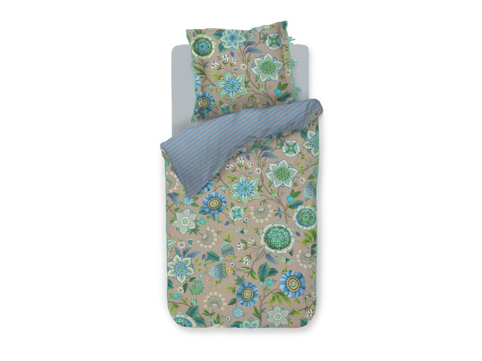 PiP Studio Bettwäsche Viva La Vida Bettwäsche blau 155x220cm (1 Set) günstig online kaufen