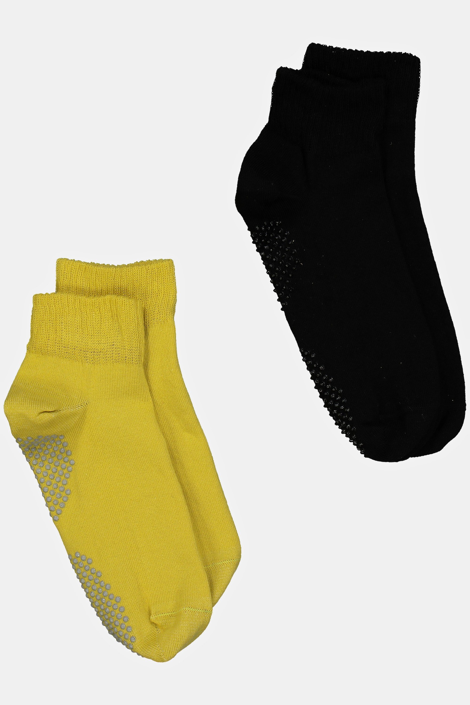 Antirutschnoppen Popken Kuschelsocken Ulla 2er-Pack Yoga-Socken