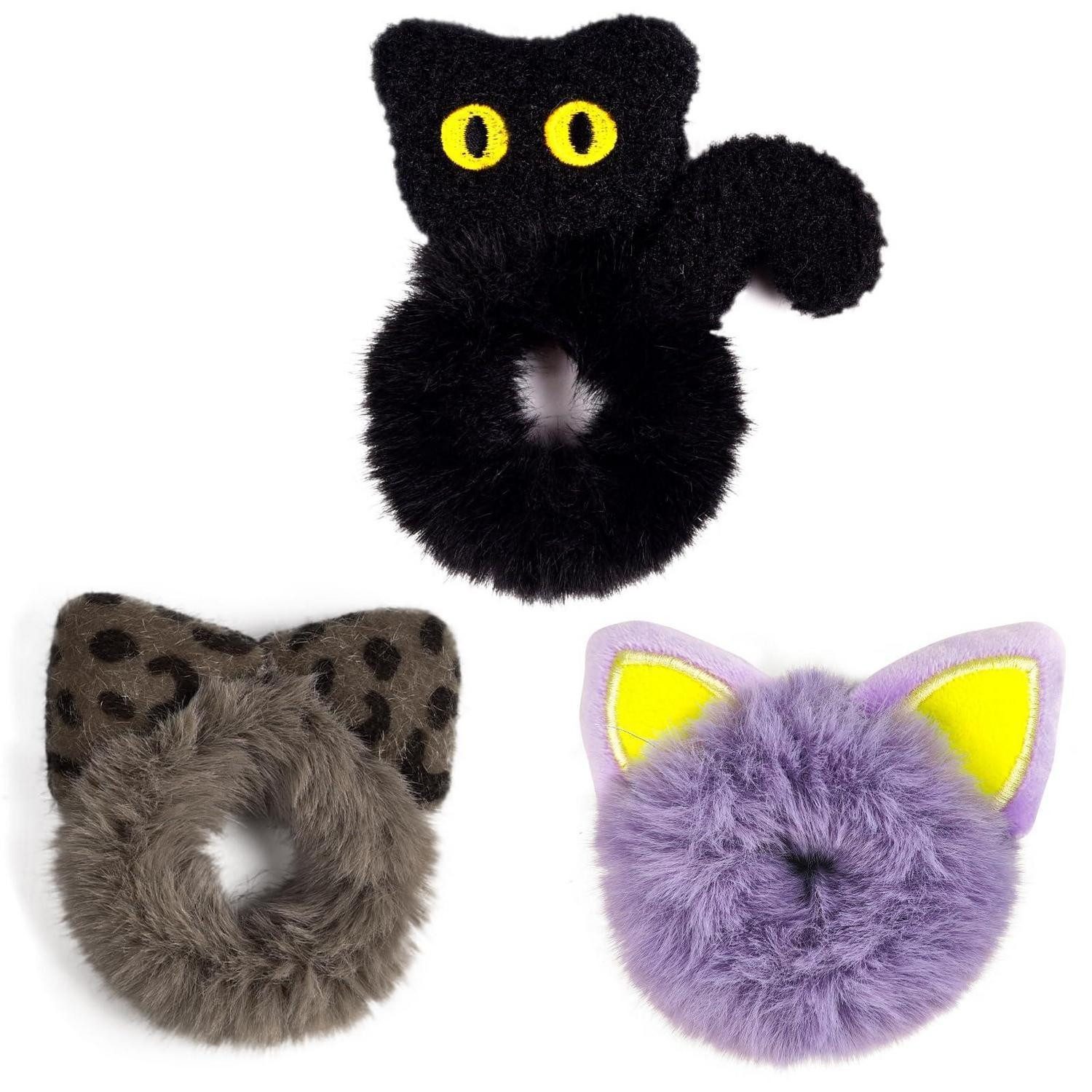 LuxusKollektion Plüschmaus Plüschzubehör 3er-Set für Katzenspielzeug, Textil, (3-tlg)