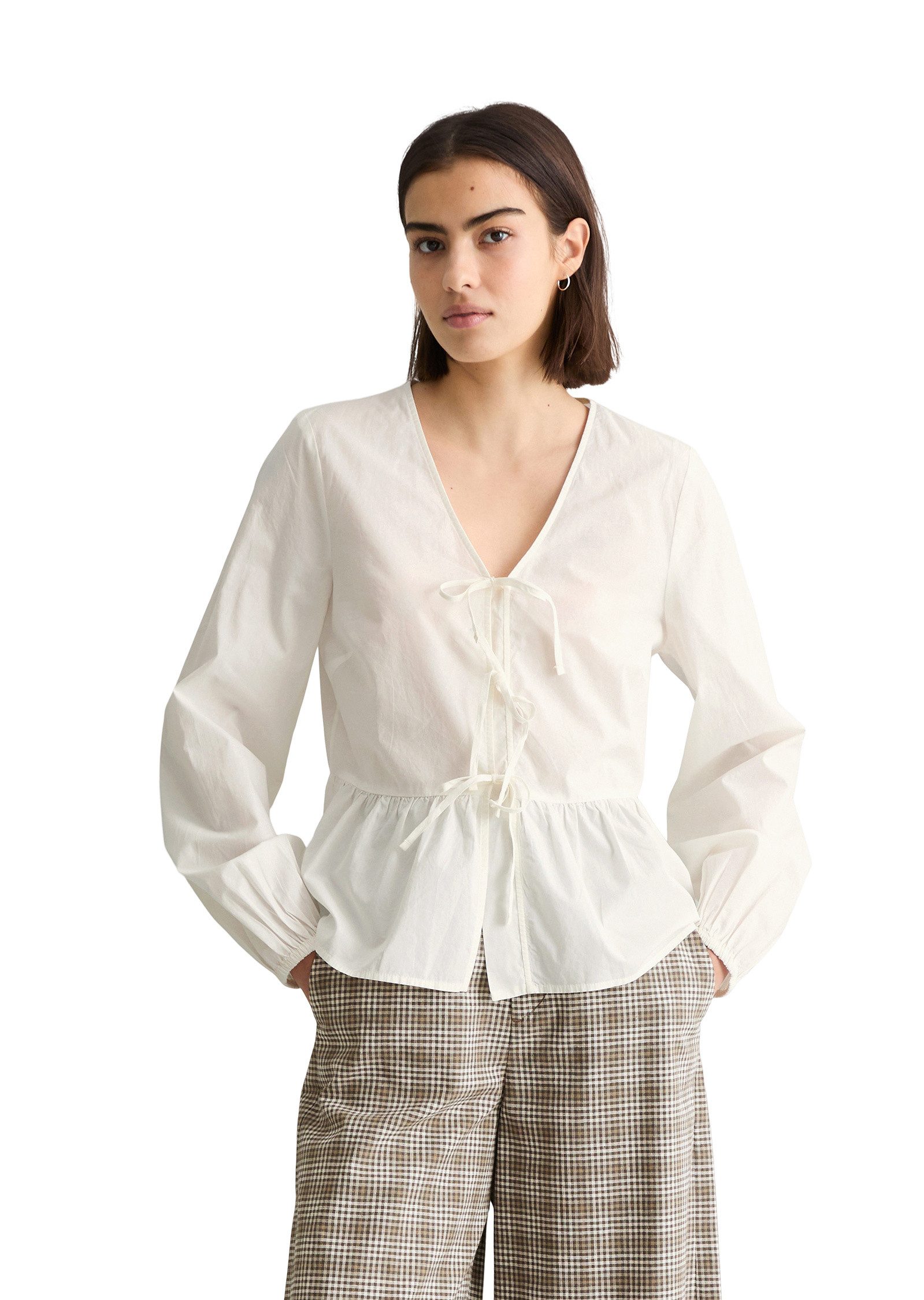 Marc O'Polo DENIM Langarmbluse aus reiner Bio-Baumwolle