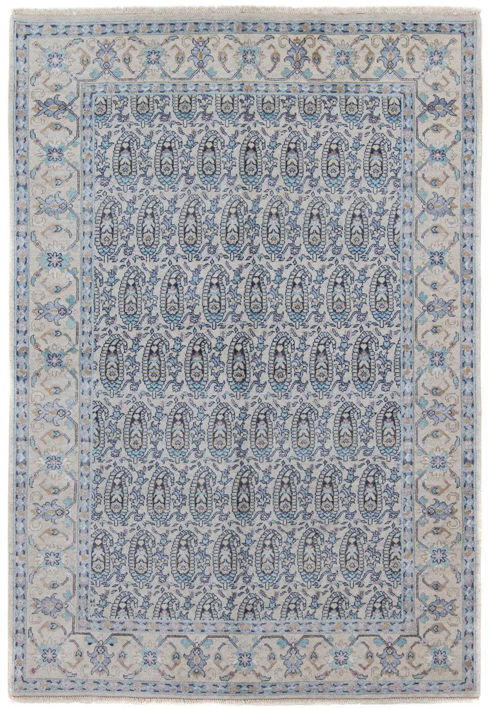 Unikat mit mm, 169 8 Beige rechteckig, cm, Zertifikat morgenland, x Höhe: Designer Designteppich Bordüre 240