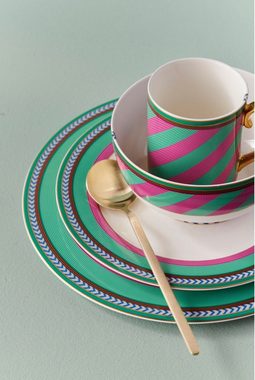 PiP Studio Suppenteller Chique Stripes Suppenteller pink-green 23,5cm