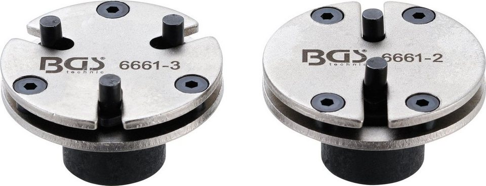 BGS technic Bremsscheibe Bremskolben-Rückstelladapter-Satz, universal, mit  2 & 3 Stiften,