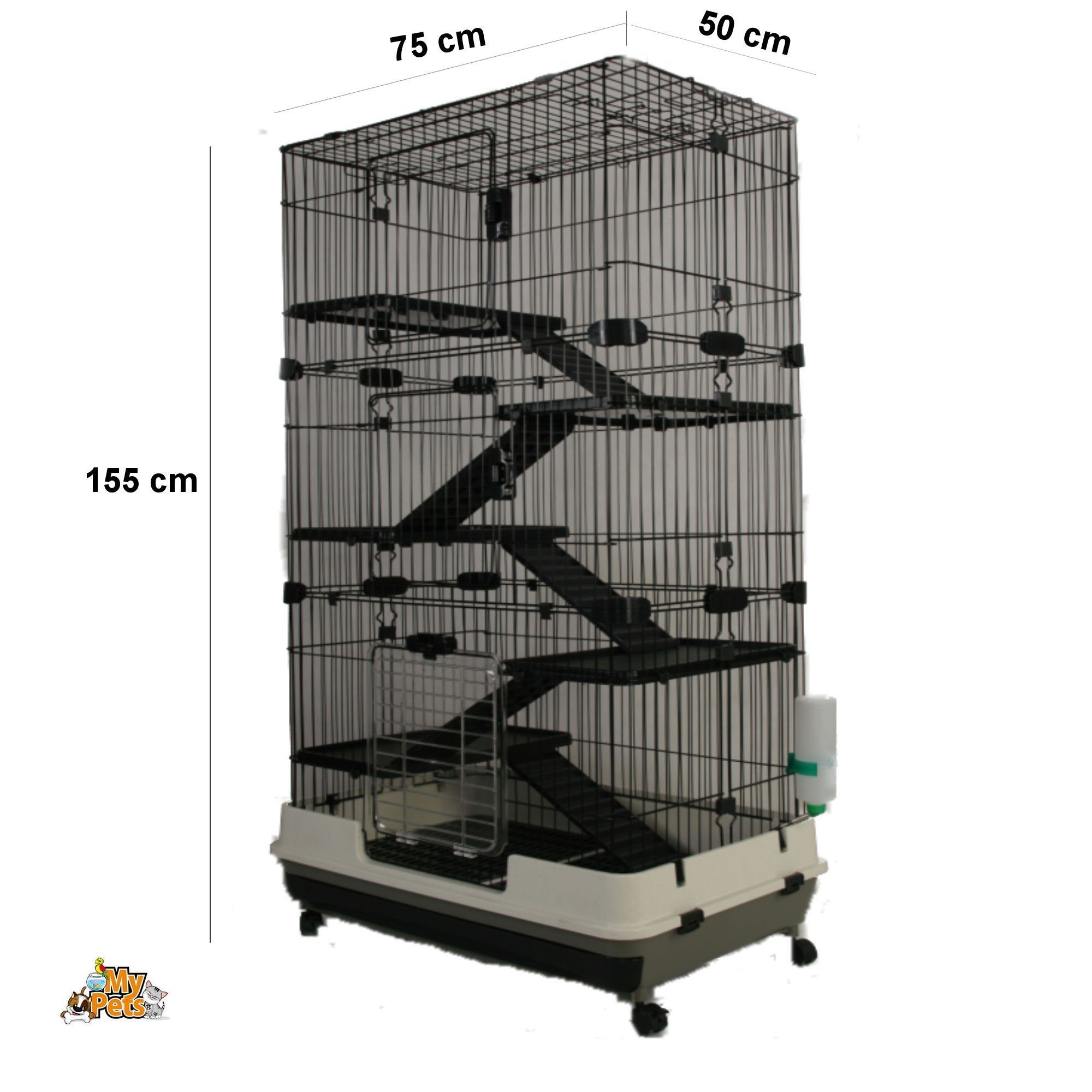 Kleintierkäfig Nagervoliere BIG CAGE XXXL Nagerkäfig Käfig Voliere Nager