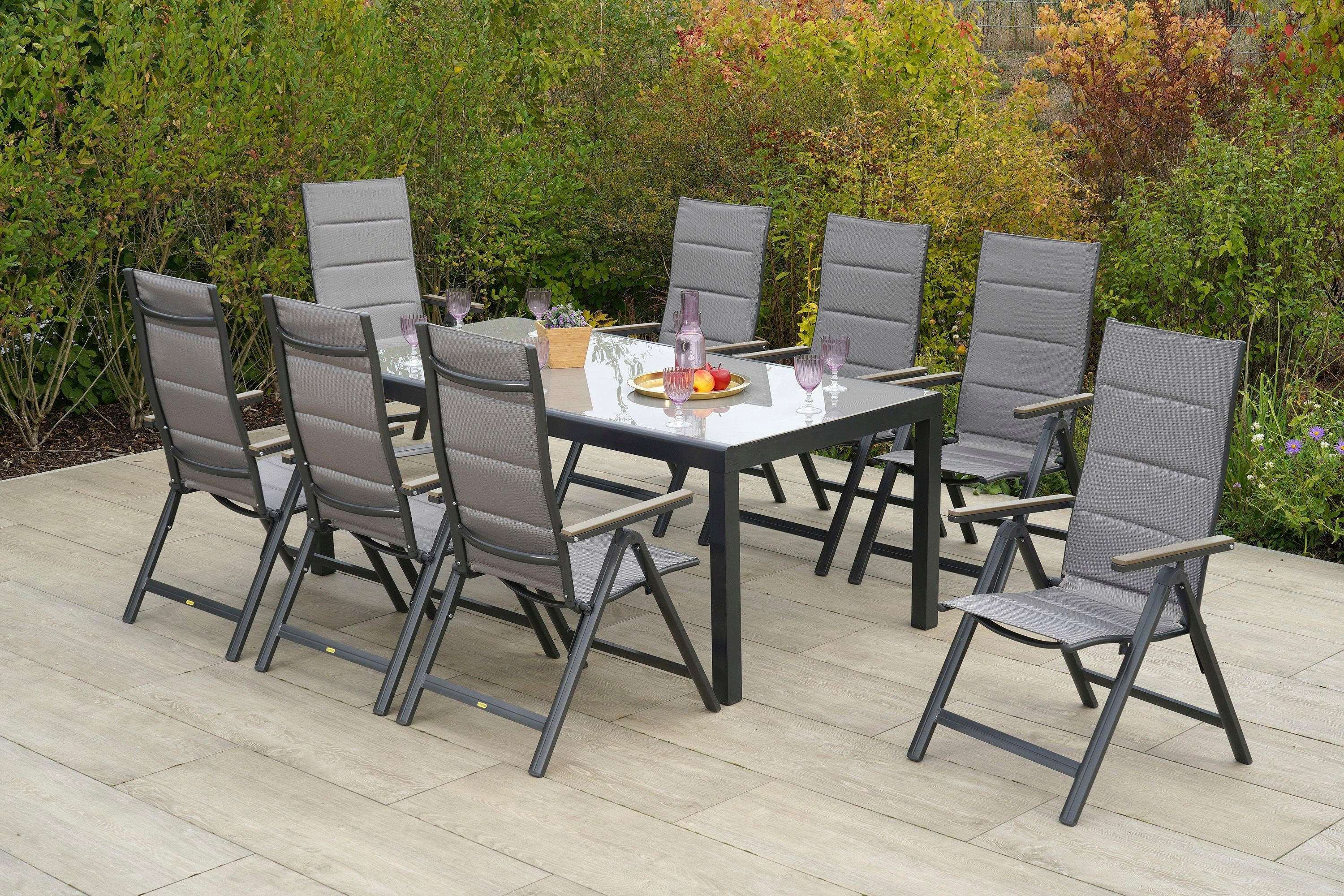 MERXX Garten-Essgruppe Trivero, (9-tlg)