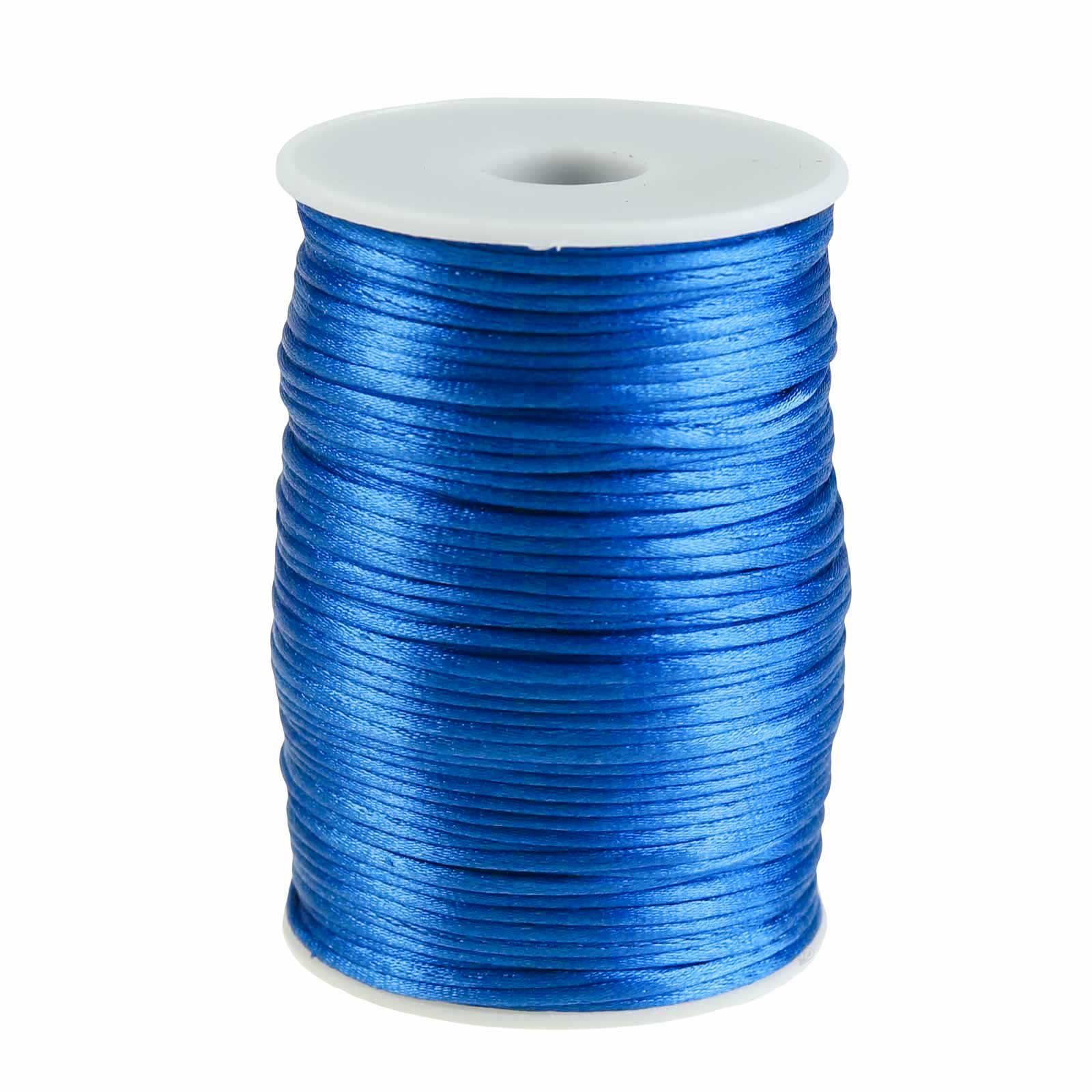 maDDma 90m Satinschnur 2mm Seil, saphirblau günstig online kaufen