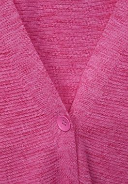 Cecil Strickjacke CECIL Melange Cardigan in Frosted Rose (1-tlg) Nicht Vorhanden