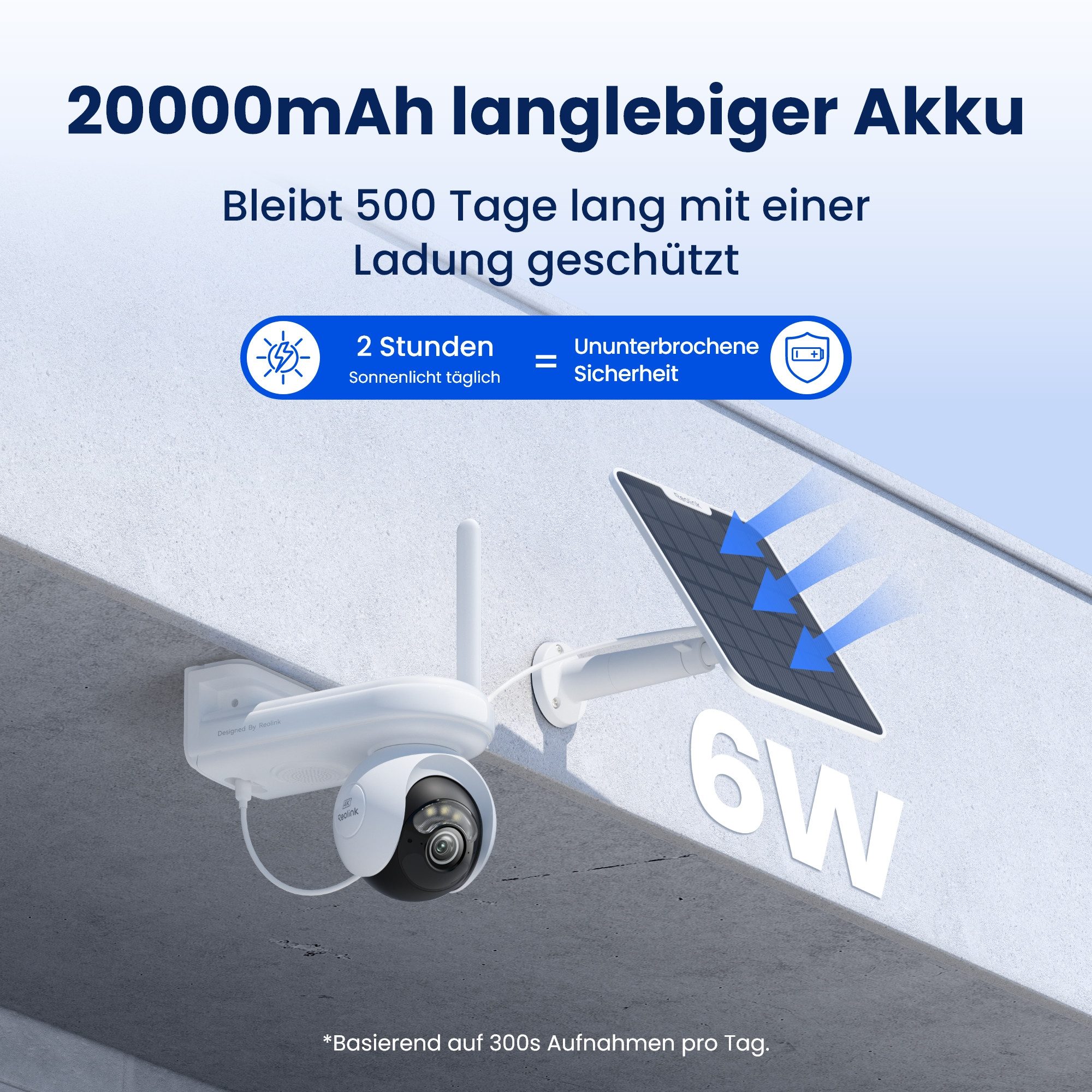 Reolink Überwachungskamera Altas PT Ultra mit Solarpanel (Außenbereich, Innenbereich, 8MP, 4K ColorX-Nachtsicht, 5/2,4 GHz WLAN,Automatische 360°-Verfolgung) – Bild 5 von 5