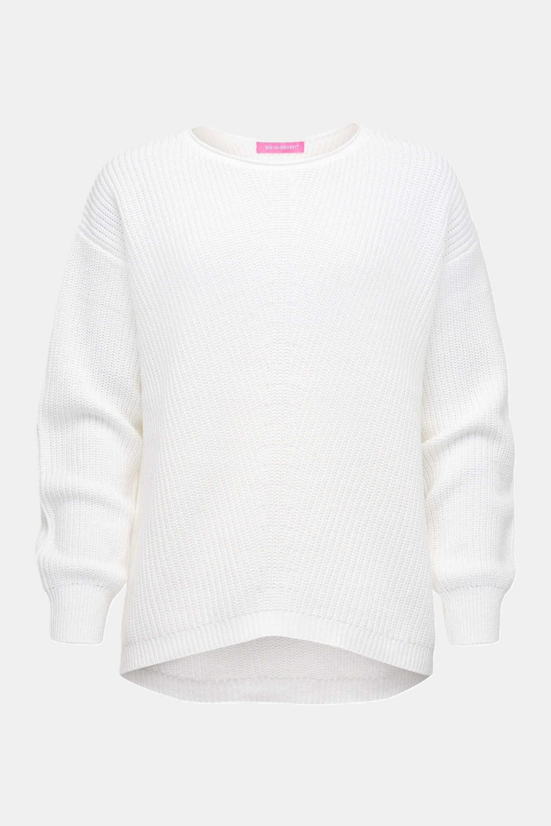 six-o-seven Strickpullover Six-o-Seven Baumwoll-Strickpullover mit moderner günstig online kaufen