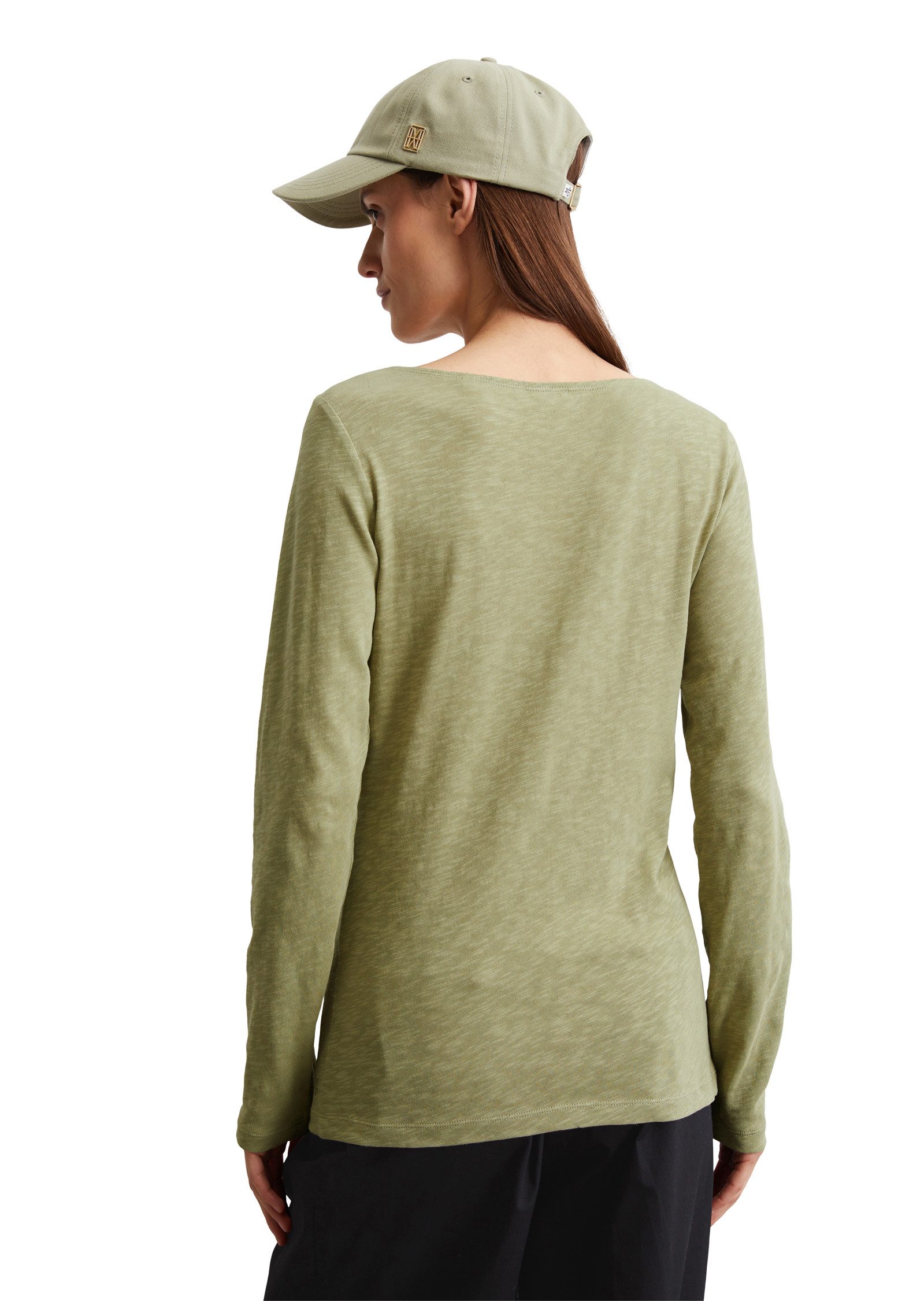 Marc O'Polo Langarmshirt mit Flammgarn-Struktur günstig online kaufen