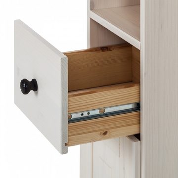 loft24 Hochschrank Rico 2 Türen+1 Schublade+2 Fächer, Badezimmer Schrank, FSC®-zertifizierrung