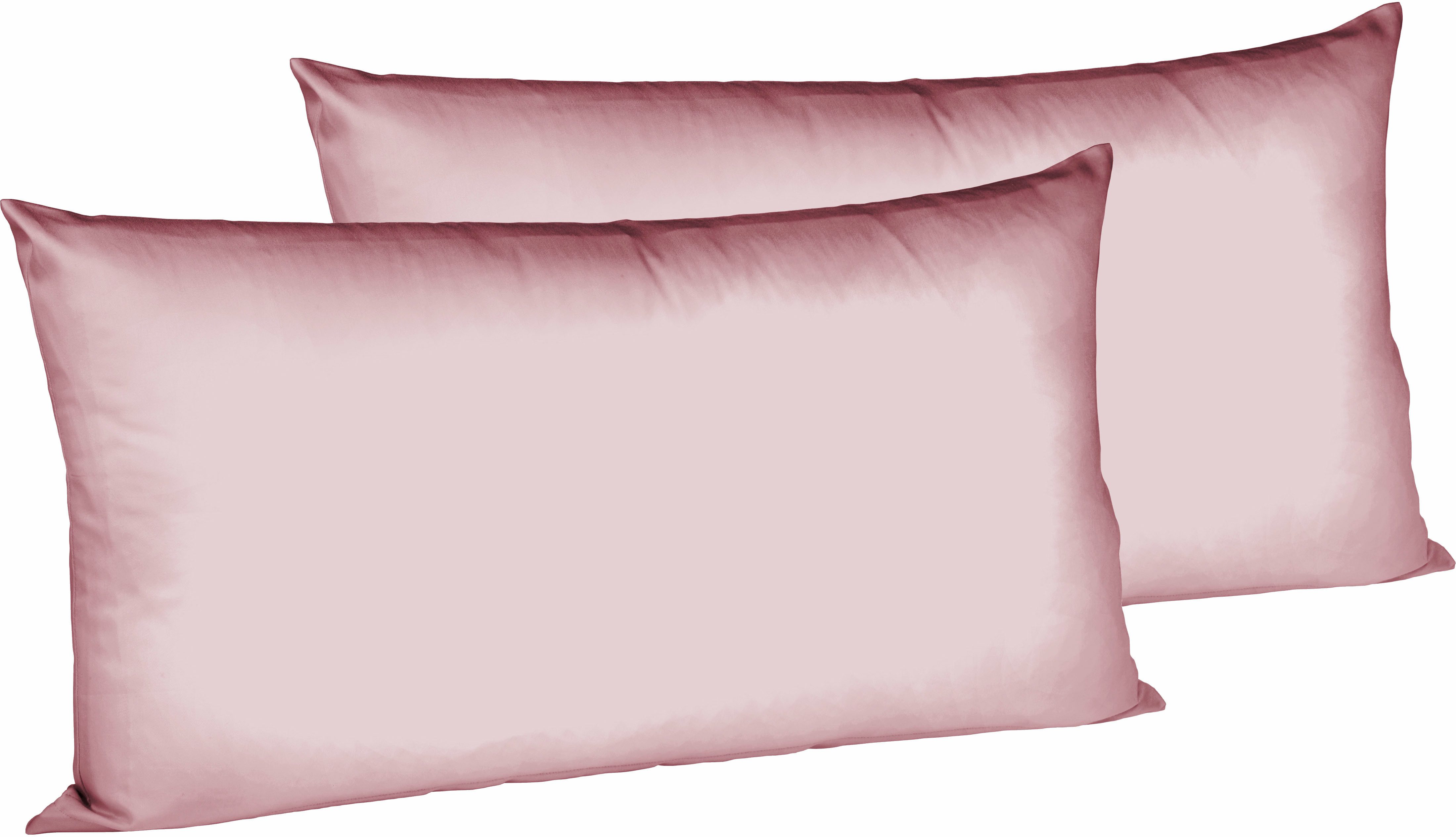 fleuresse Kissenbezüge Colours, (2 Stück), edler, bügelfreier Interlock-Jersey aus 100% Baumwolle