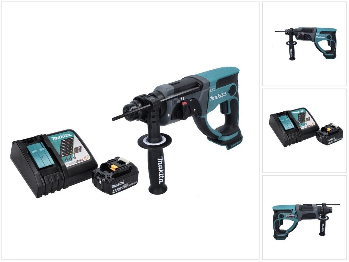 Makita Schlagbohrmaschine DHR 202 RM1 Akku Kombihammer 18 V 2,0 J SDS Plus + 1x Akku 4,0 Ah + L