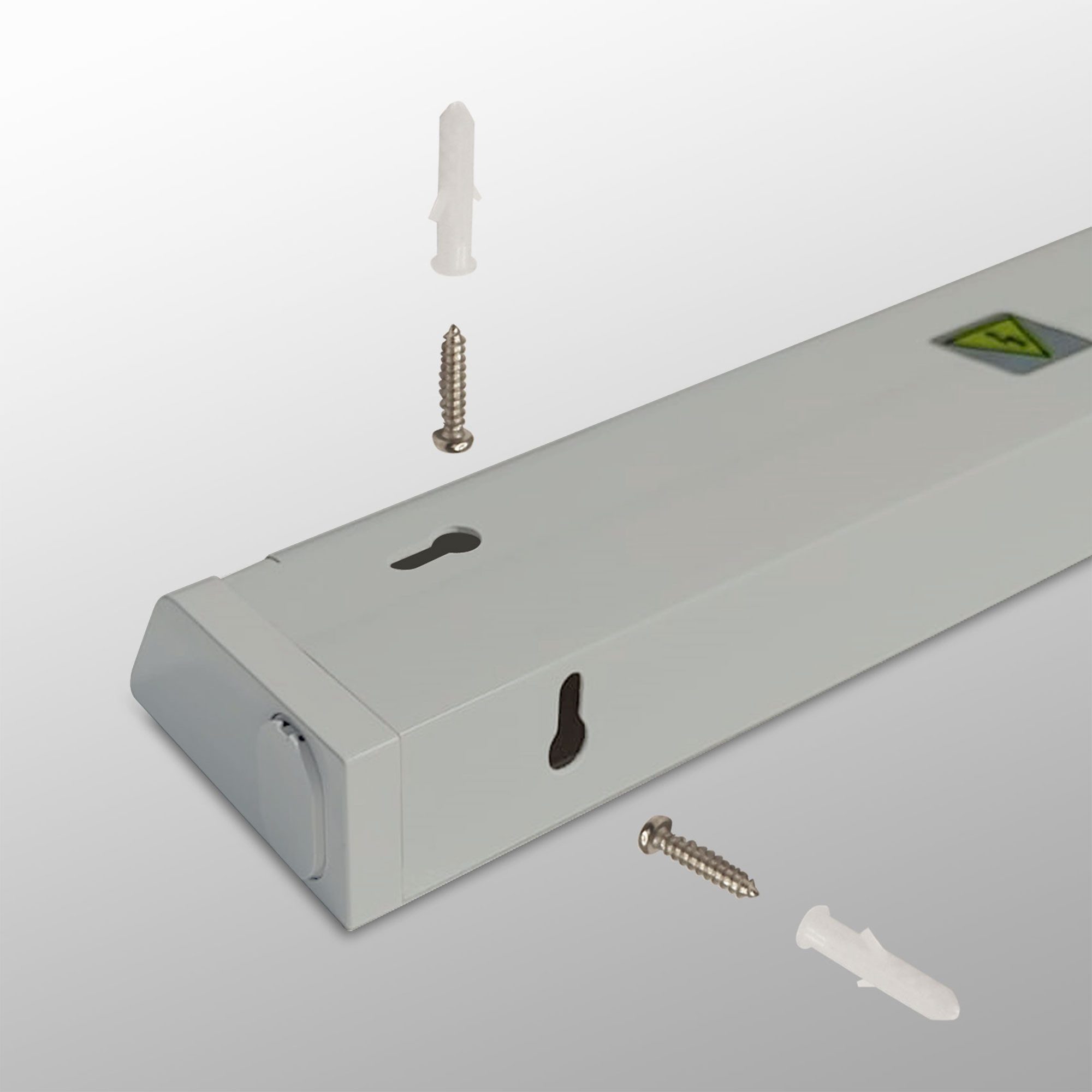 Maxkomfort LED Unterbauleuchte schwenkbar & 3-Stufen-Dimmfunktion - 36cm/56cm/90cm in Weiß/Grau, LED fest integriert, 3 Lichtfarben, Warmweiß/Kaltweiß/Neutralwe – Bild 4 von 5