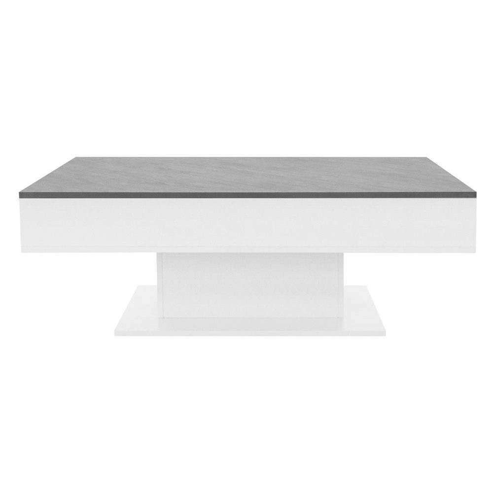 ML-DESIGN Couchtisch Beistelltisch mit 2 Staufächern unter Schiebeplatte Tr günstig online kaufen