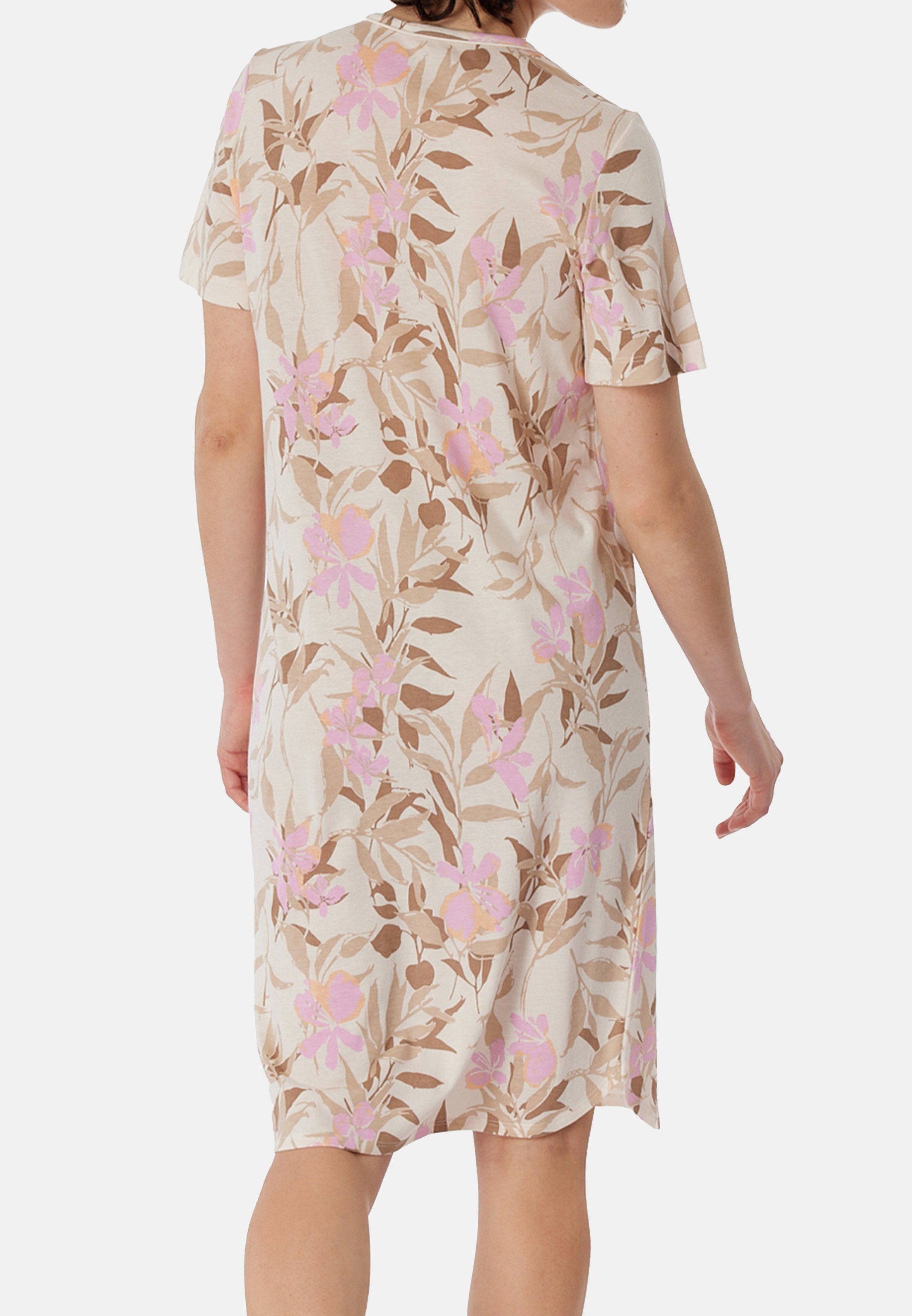 Schiesser Nachthemd Comfort Nightwear (1-tlg) Nachthemd - Atmungsaktiv - Gesamtlänge 100 cm, Lockerer Schnitt