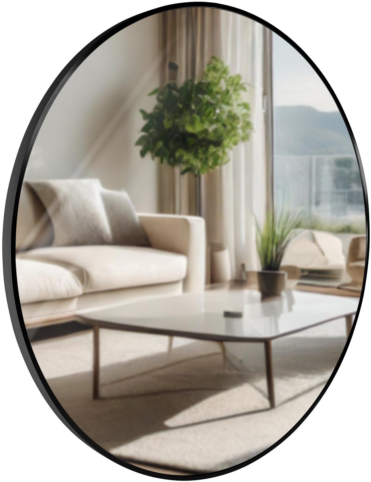 CLP Wandspiegel Elsie (1er), Rund, Modern, 30 / 45 / 60 / 80 cm Metallrahmen – Bild 4 von 5