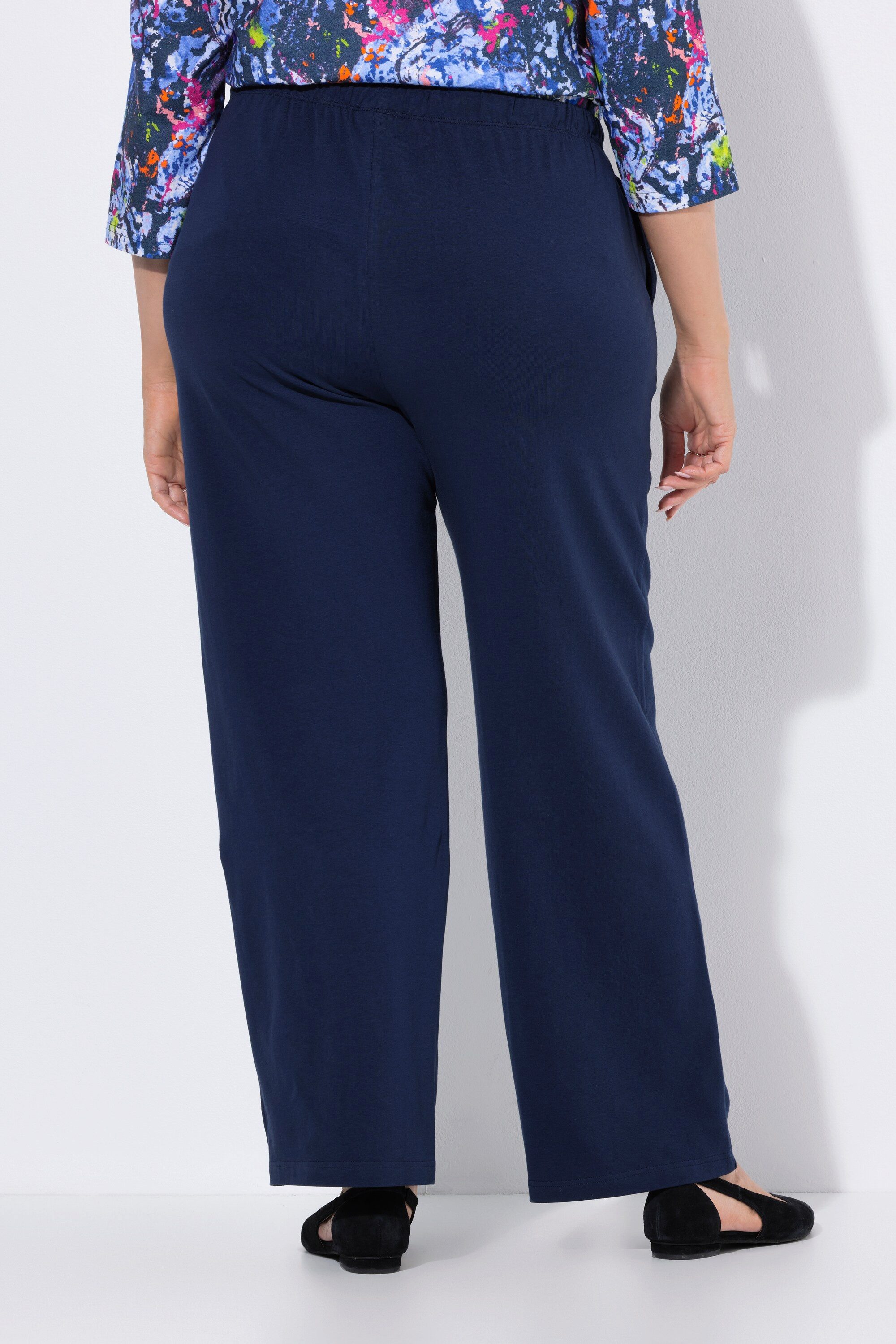 Ulla Popken Funktionshose Jerseyhose gerades Bein Taschen