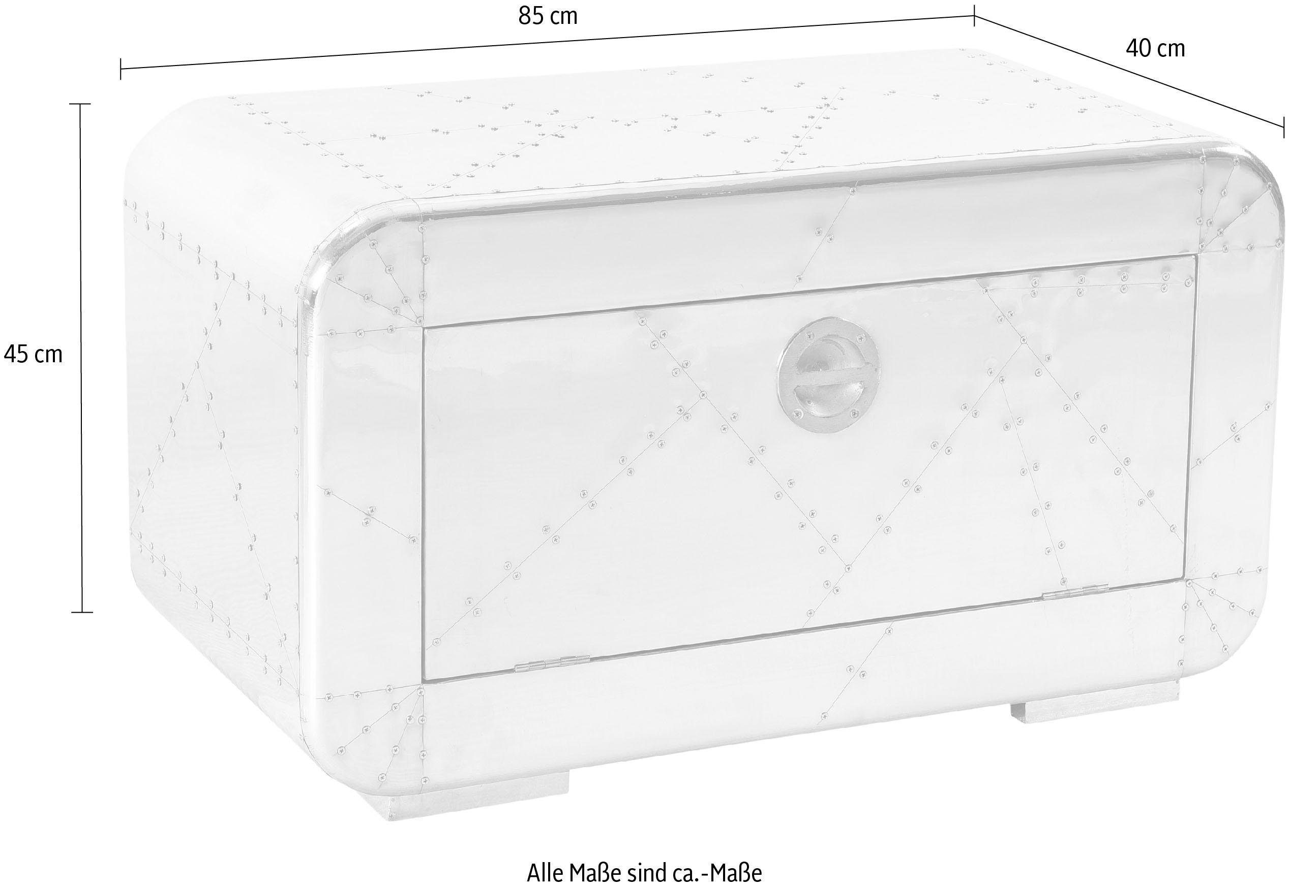 SIT Schuhschrank Industrial Schuhkommode aus Mangoholz Schuhschrank für 6 Paar Schuhe