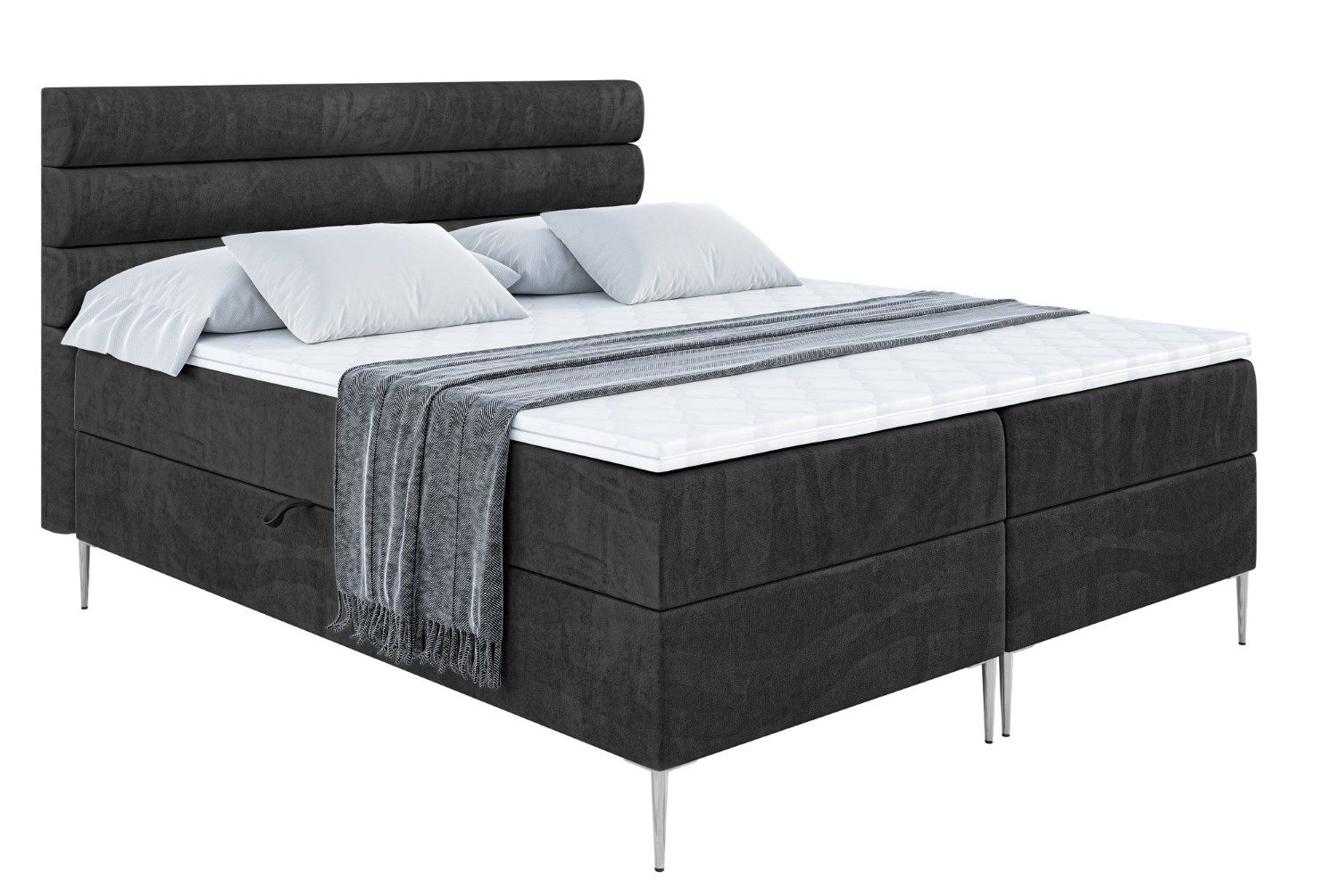 ALTDECOR Boxbett CELESTIA-F (Multipocket-Matratze H4, H3 Matratze Bonellfederung, Topper, Kopfteil)
