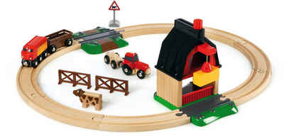 TOYANDONA Holz Spielzeug Zug Puppenhaus Holz Zug Auto Rennstrecke Set Miniatur Zug Spielzeug Rennen Auto Puzzle Spielzeug Spielsets für Kinder