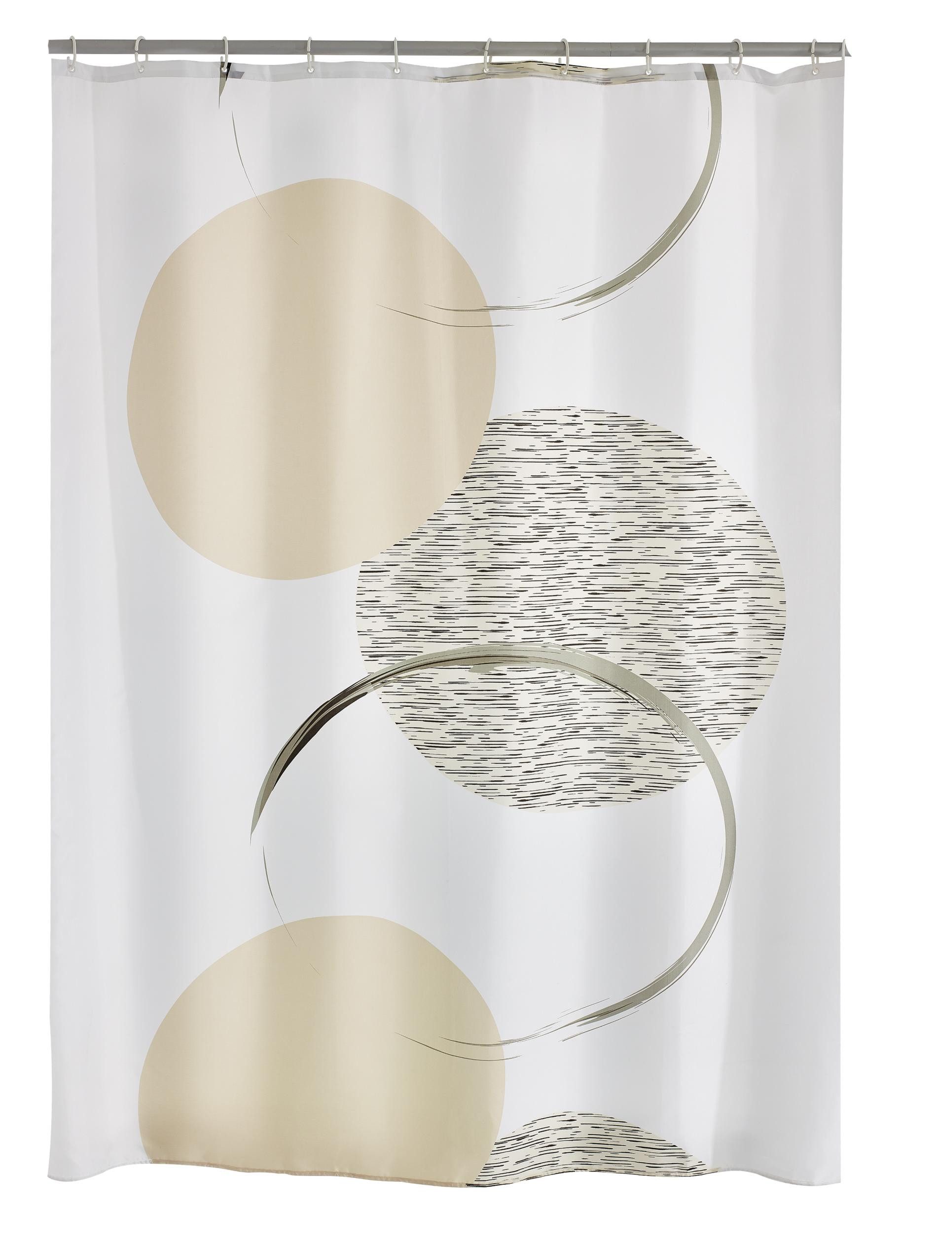 Ridder Duschvorhang Sophie beige Breite 180 cm günstig online kaufen