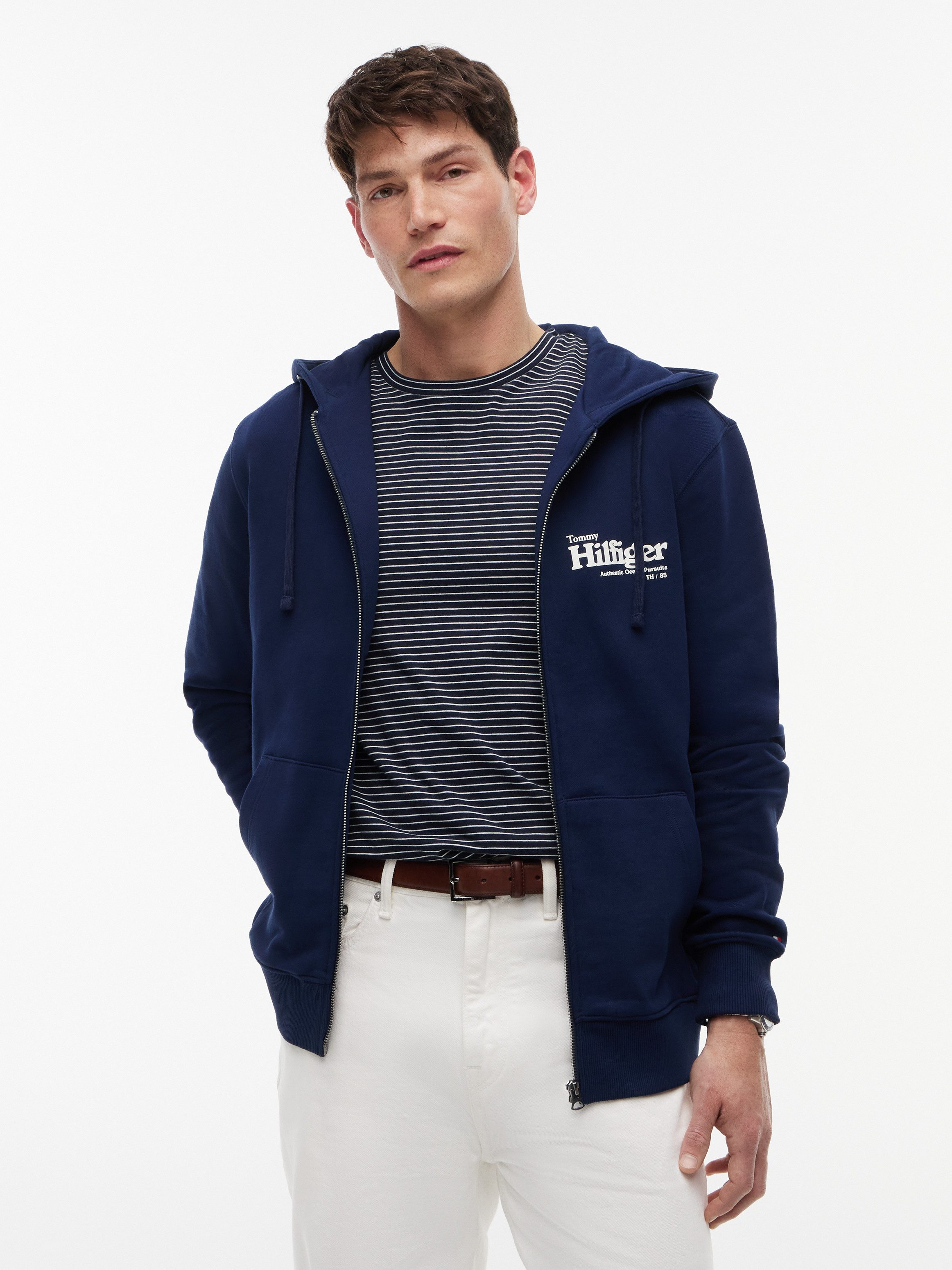 Kapuzensweatjacke SMALL NAUTICAL GRAPHIC HDD