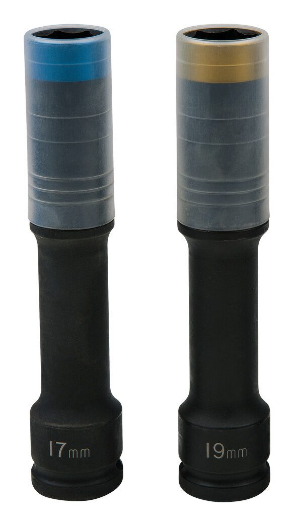 KS Tools Stecknuss SlimPOWER, 2-St., ImpactSatz, extra lang, 2-teilig, 1/2", 17+19 mm