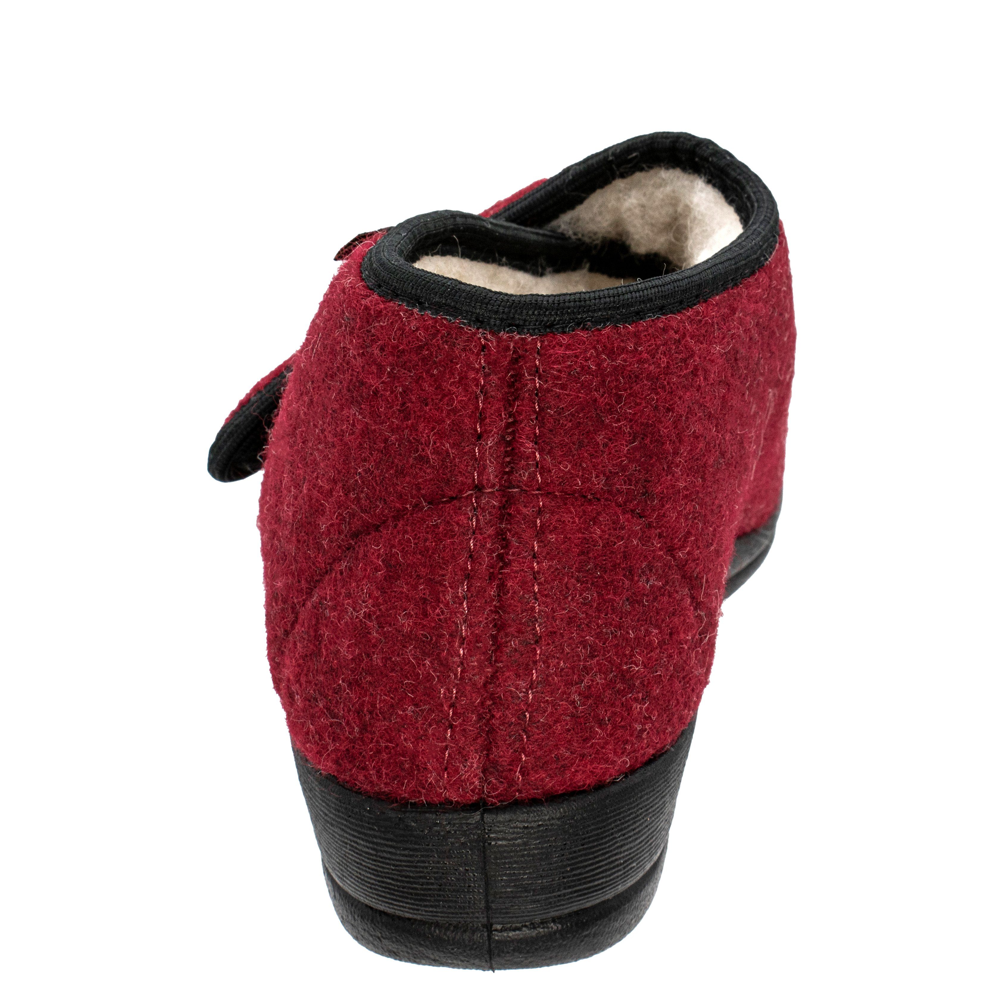 Fischer-Markenschuh Dora Hausschuh Filz, Weite H, Klettverschluss, Schurwollfutter – Bild 5 von 5