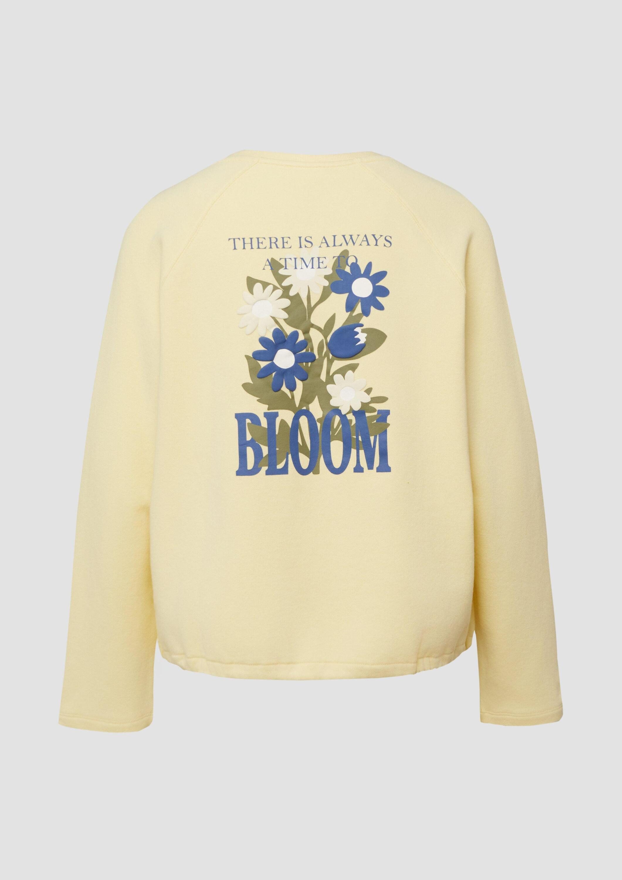 s.Oliver Sweatshirt Sweatshirt Sweatshirt im Relaxed Fit mit Rückenprint günstig online kaufen