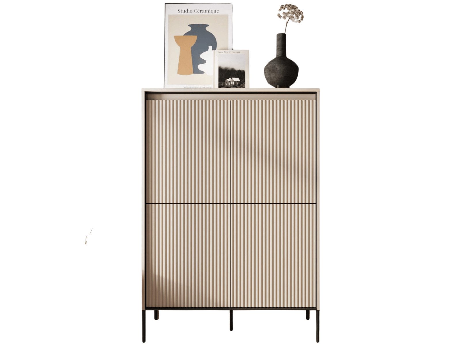 yourhouse24 Kommode TREND TR-03 mit dekorative Fräsungen und Soft-Close-Funktion