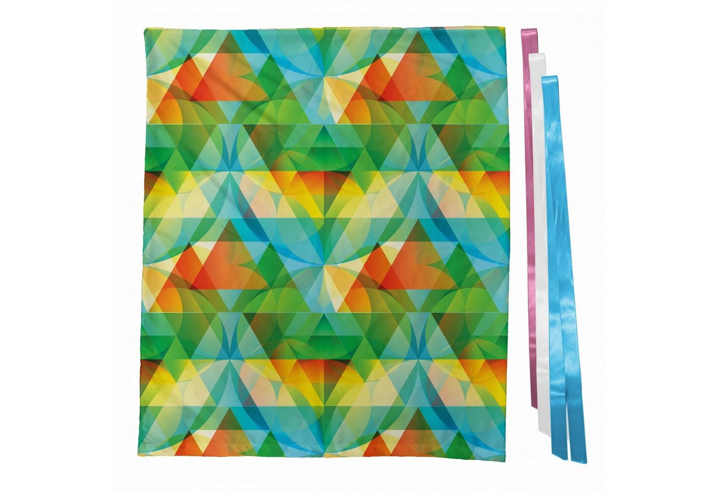 Thumbnail - Abakuhaus Geschenkbox 3x Bändern Wiederbenutzbar, Bunt geometrisch