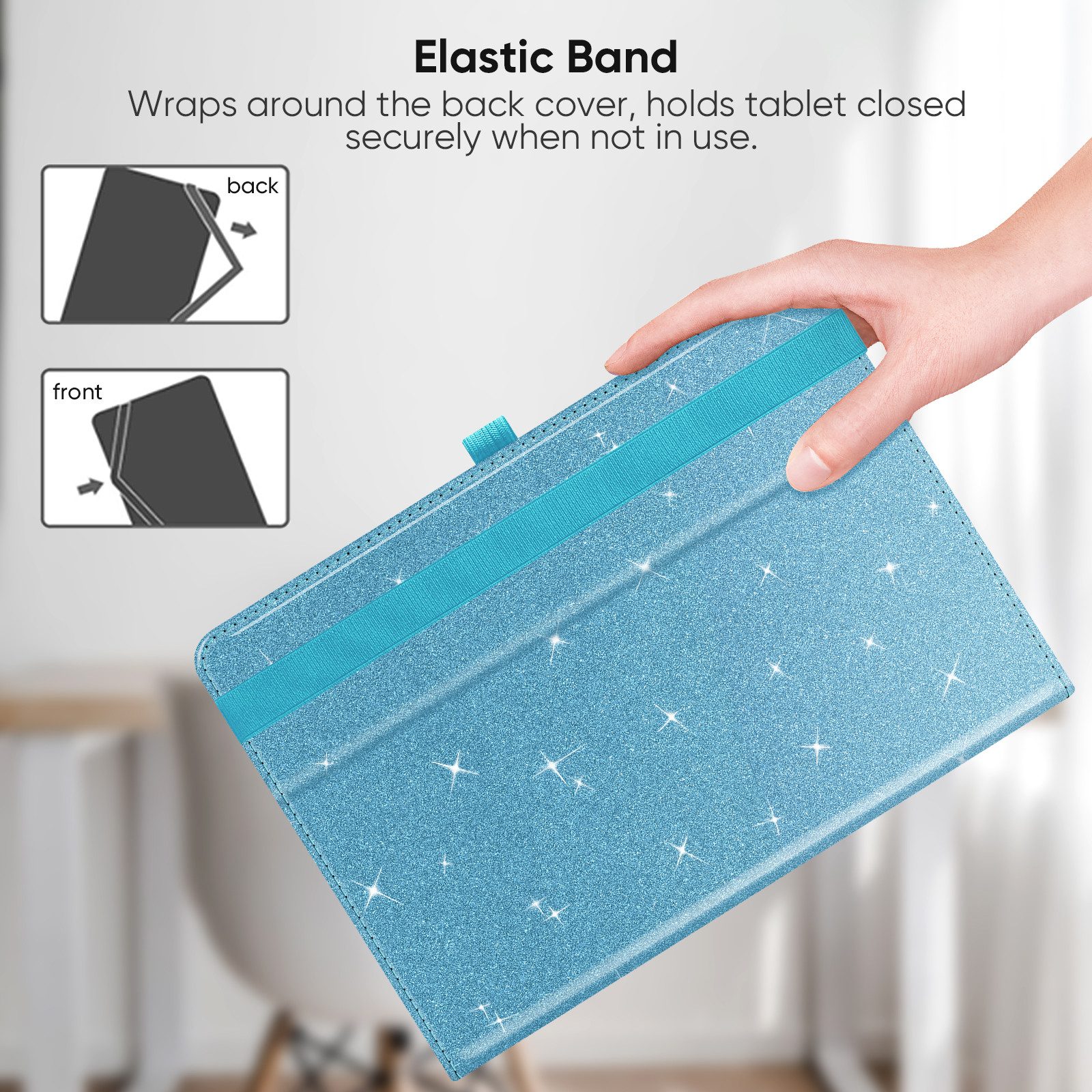 Fintie Tablet-Hülle Universal Hülle für Blackview Tab60 WiFi Tablet 10''/Tab 70/Tab 80 10" – Bild 4 von 5