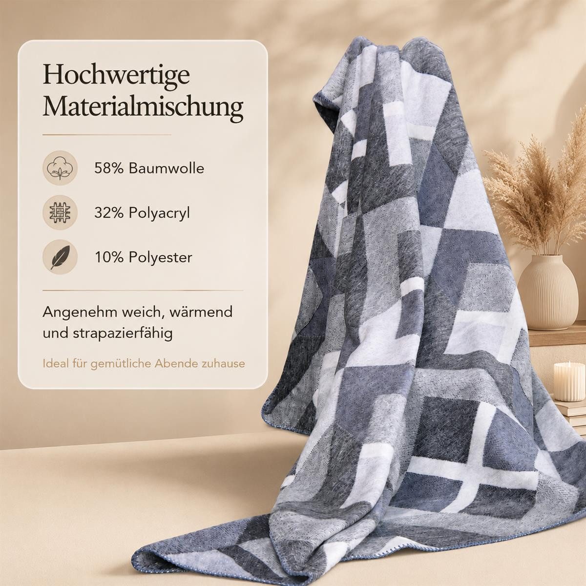 Plaid Plaid Kuscheldecke Decke - 150x200 cm - Extra Weich & Flauschig, SEI Design, Deko Wohnzimmer Überwurf für Couch