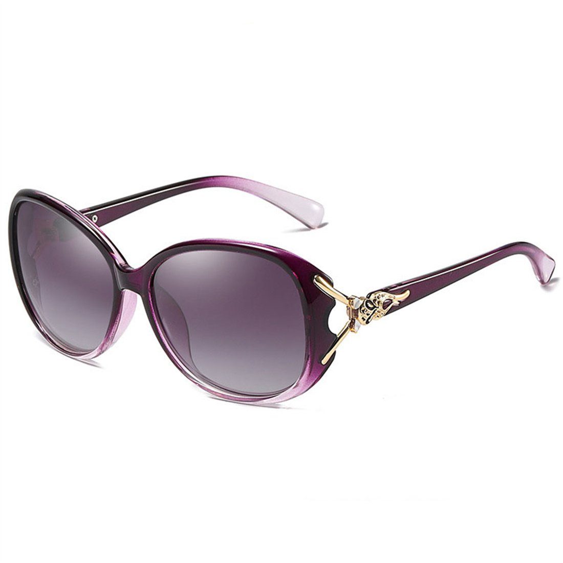 DÖRÖY Sonnenbrille Polarisierende Damen-Sommer-Sonnenbrille, Outdoor-Sonnenbrille Lila