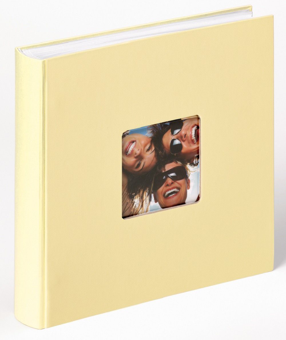Walther Design Fotoalbum Fun 30 x 30 cm, buchgebundenes Album, Papiereinband, quadratischer Bildausschnitt