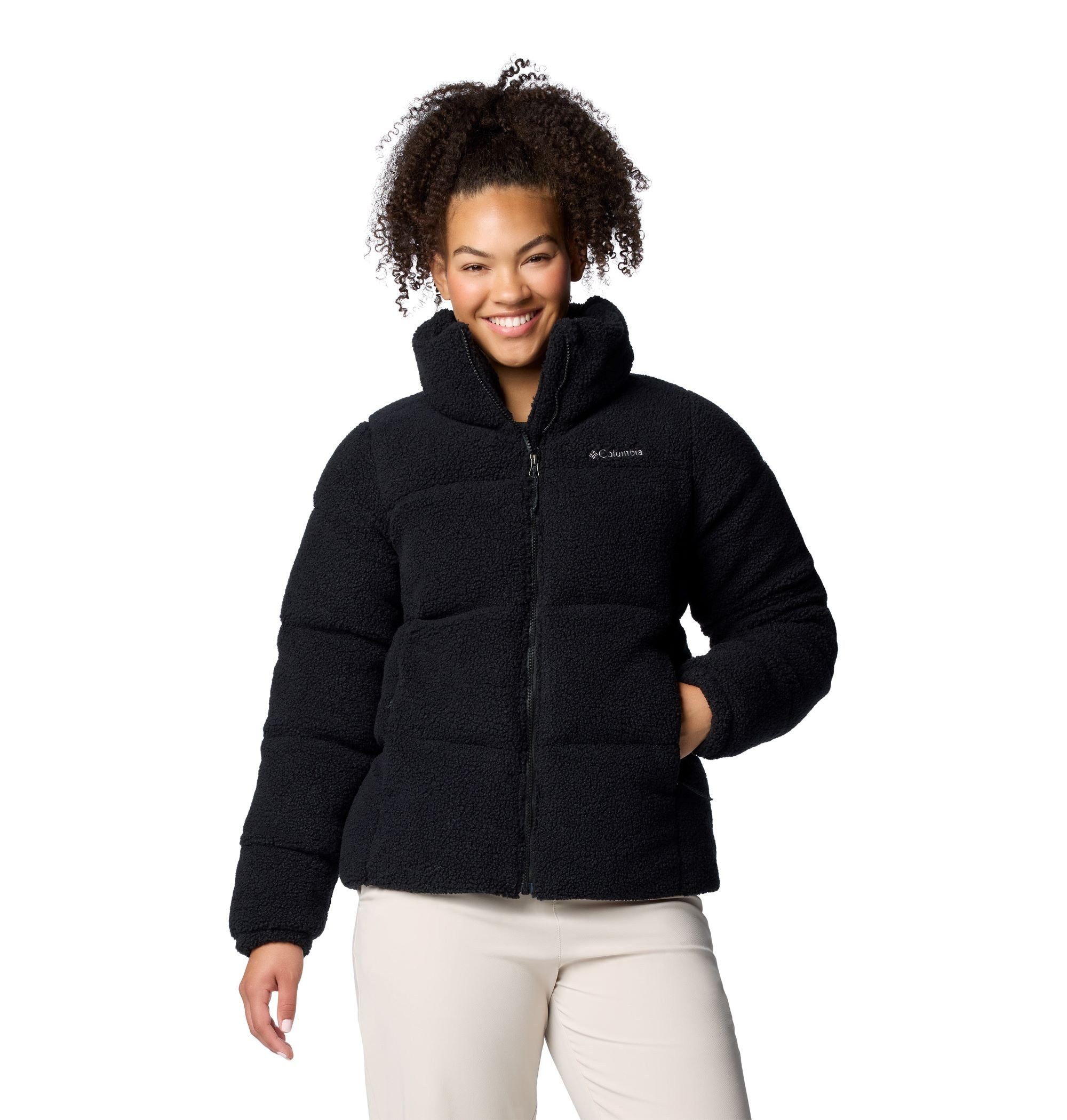 Columbia Winterjacke Winter-Fleecejacke Puffect Sherpa (Thermarator™ Isolierung) schwarz