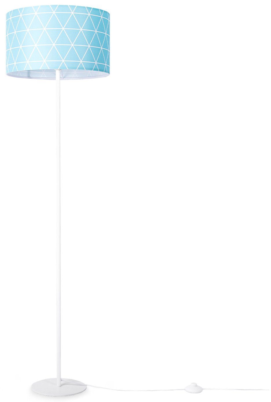 [Weiterhin beliebt] Paco Home Stehlampe Stella Standleuchte Grau Skandi Blau Deko Pink E27 Schlafzimmer ohne Wohnzimmer Leuchtmittel, 401
