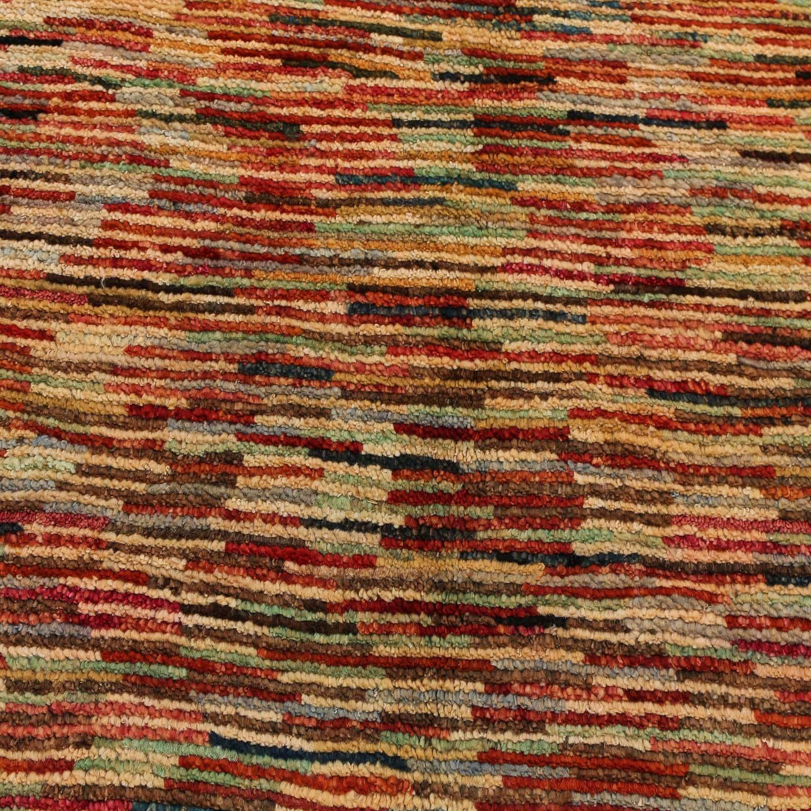rechteckig, Handgeknüpft x cm, 117 Wollteppich Multicolore 8 179 morgenland, mm, Höhe: Streifen