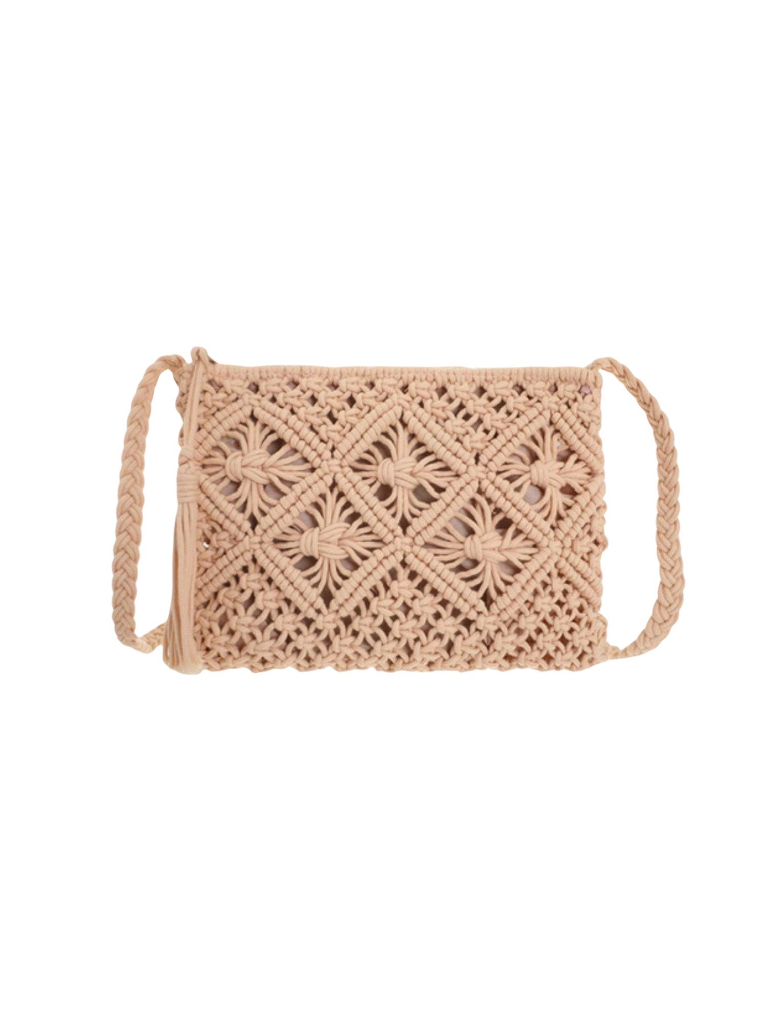 BRISE TASCHE Schultertasche Brise Umhängetasche Damen – Geflochtene Textil Schultertasche, Boho-Stil leicht sommerlich