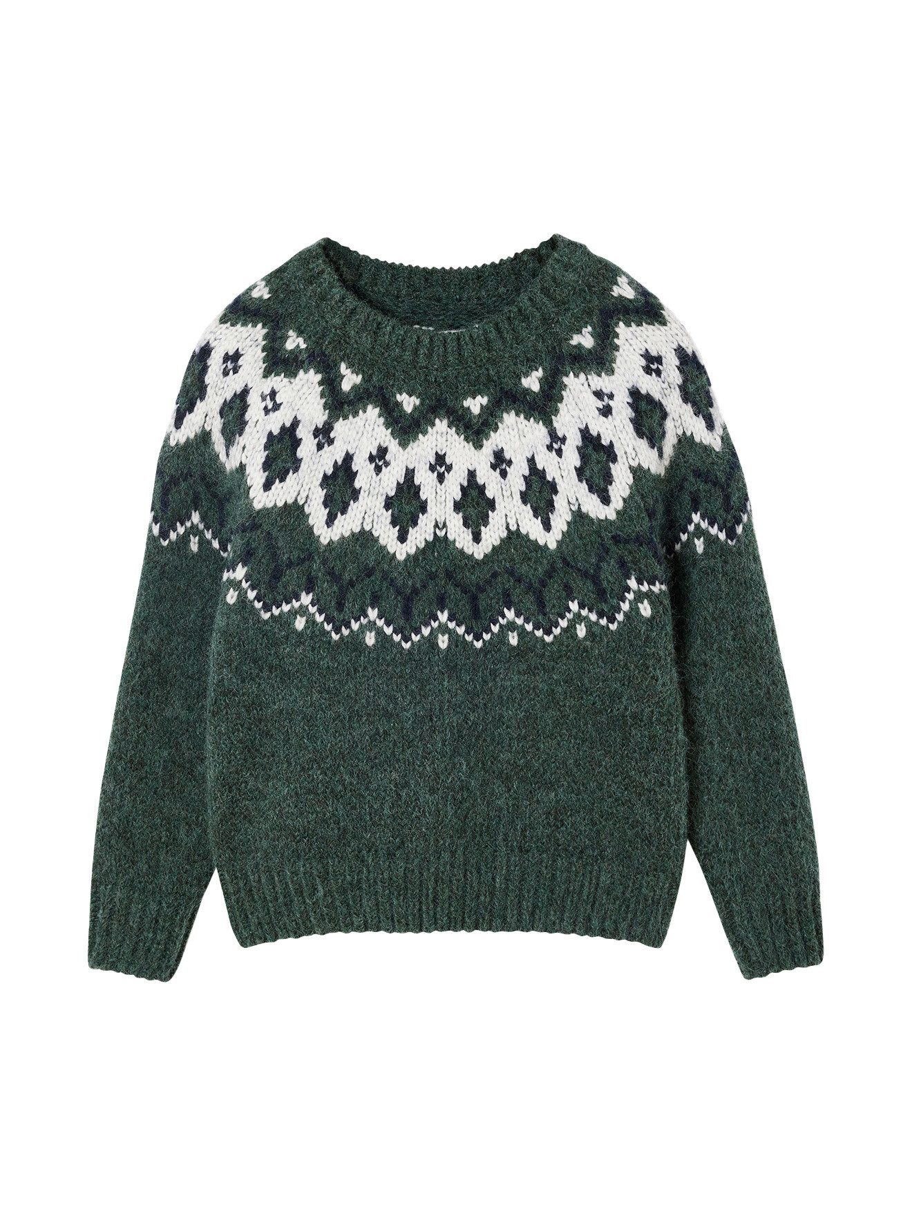 vertbaudet Pullunder Jungen Jacquard-Pullover