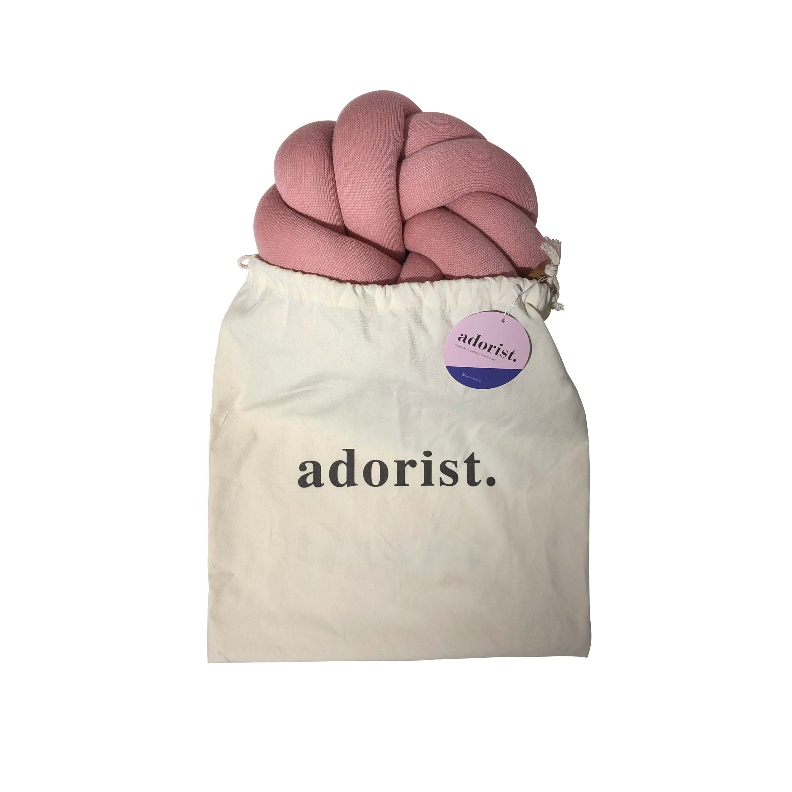 adorist Dekokissen, Design Knotenkissen Blossom rose