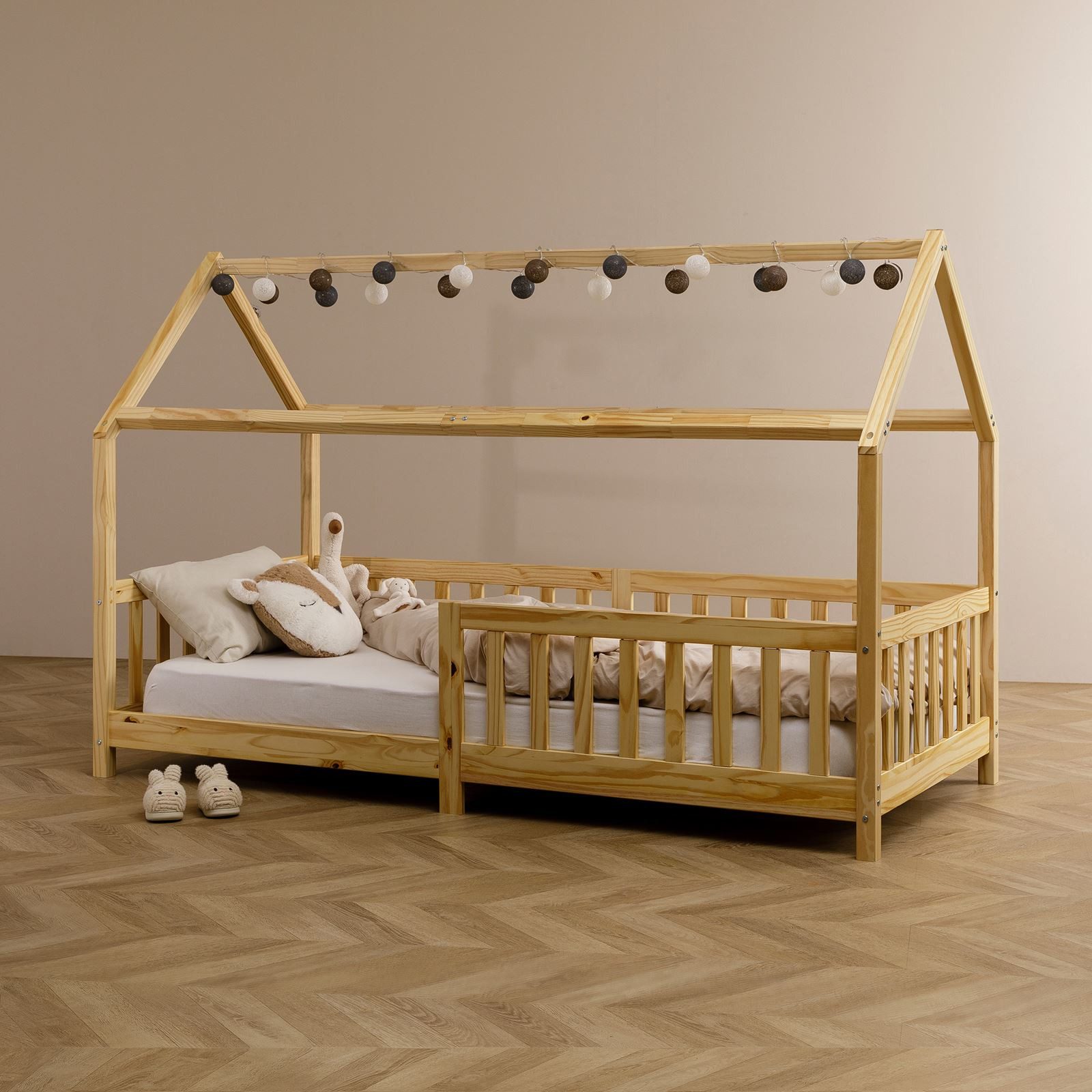 IDIMEX Lichterkette AMICI, Lichterkette mit 20 Kugeln LED Licht warmes weiß Lichtergirlande Indoo