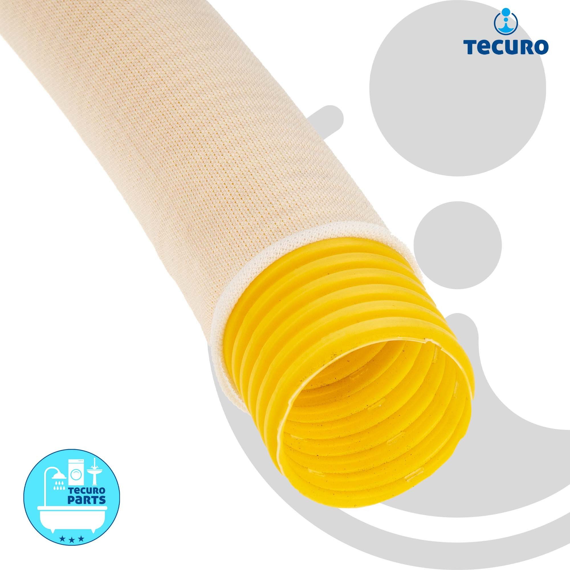 tecuro Drainagerohr Filterstrumpf - Filtervlies für Drainagerohr - Nylon - Meterware, für Rohr Ø 50 mm - DN 50