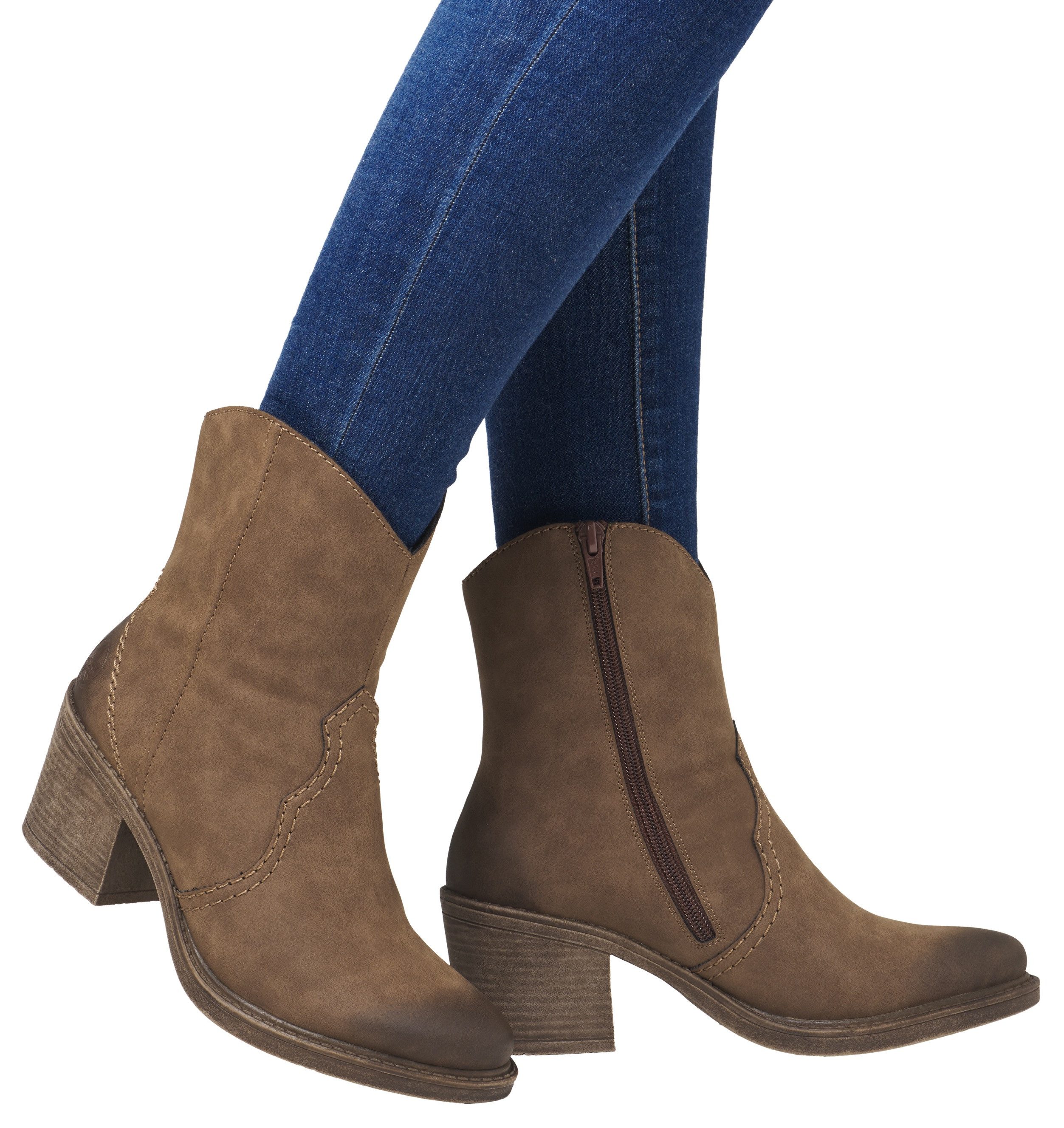 Rieker Westernstiefelette, Cowboystiefelette, Boots, Blockabsatz, im günstig online kaufen