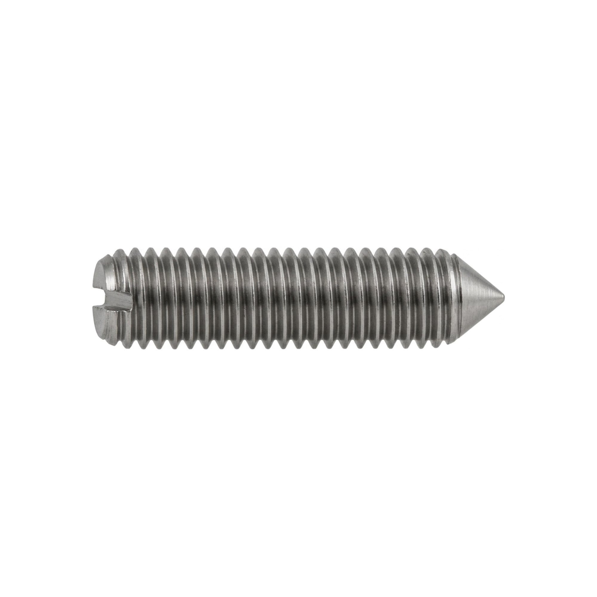 Contorion Schraube ISO 4766 Gewindestifte mit Kegelkuppe Schlitz 14 H M 5 x 16 galvanisch